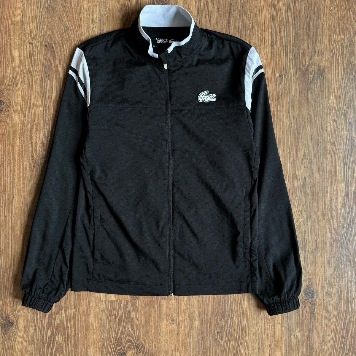 Lacoste Lacoste Sport Track Jacket Men’s S Black White Size US S / EU 44-46 / 1 - 1 Thumbnail