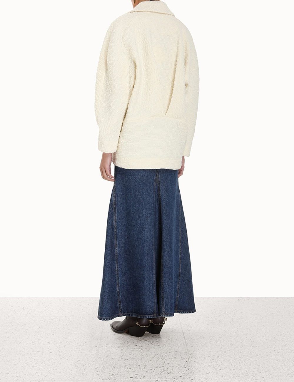 Zimmermann oc11z0225 Luminosity Oversized Coat in Ivory Size L / US 10 / IT 46 - 5 Thumbnail