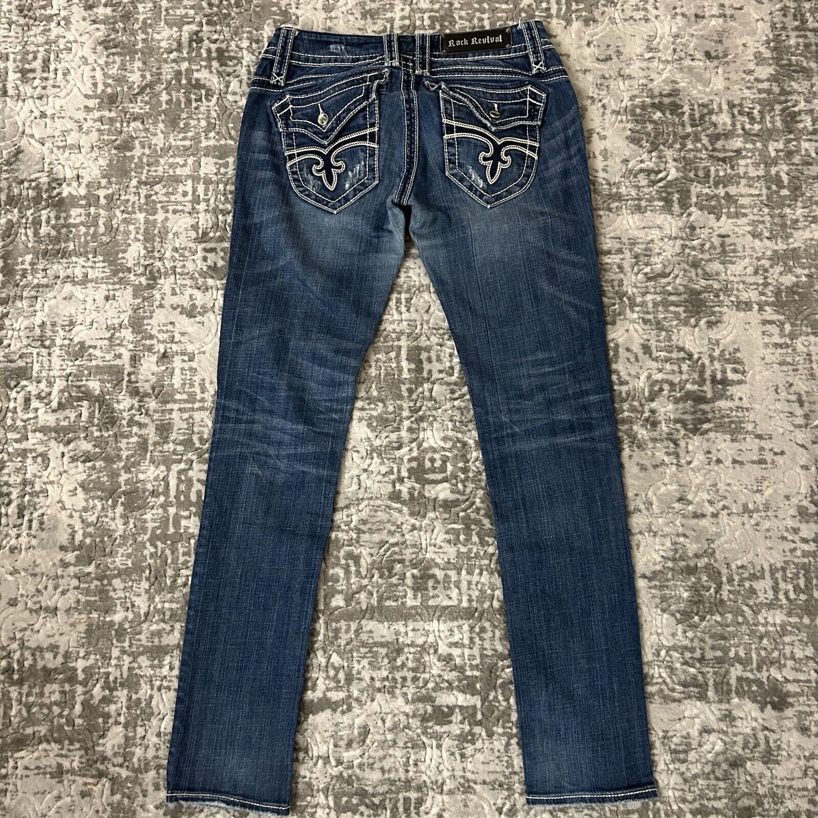 Rock Revival Rock Revival Christina Skinny Jeans Distressed Women’s Sz 28 Size 28" / US 6 / IT 42 - 9 Thumbnail