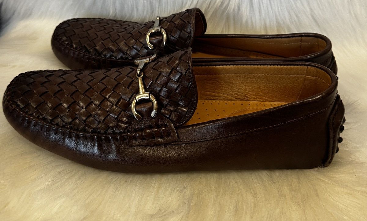 Saks Fifth Avenue Saks Fifth Avenue Woven Leather Driving Loafers Size 11.5 Size US 11.5 / EU 44-45 - 4 Thumbnail