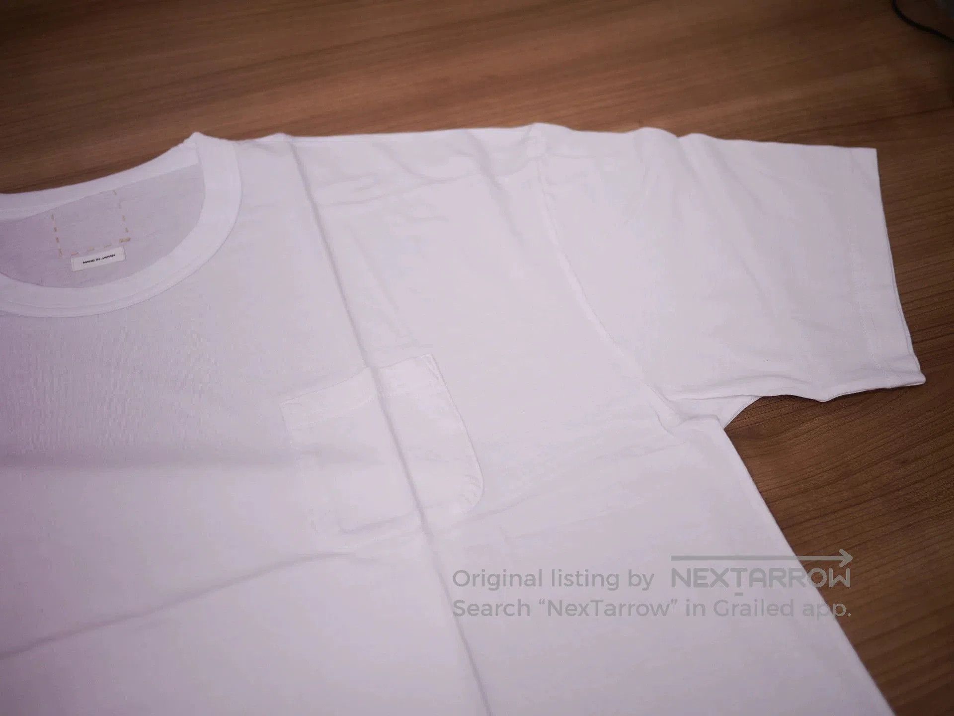 Visvim White Short Sleeve T-Shirt with Chest Pocket. Size US XXL / EU 58 / 5 - 2 Thumbnail