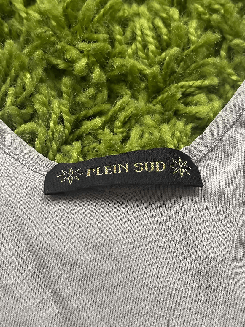 plein sud Late 1990s Waterdrop Embellished Tank Top Size S / US 4 / IT 40 - 6 Thumbnail