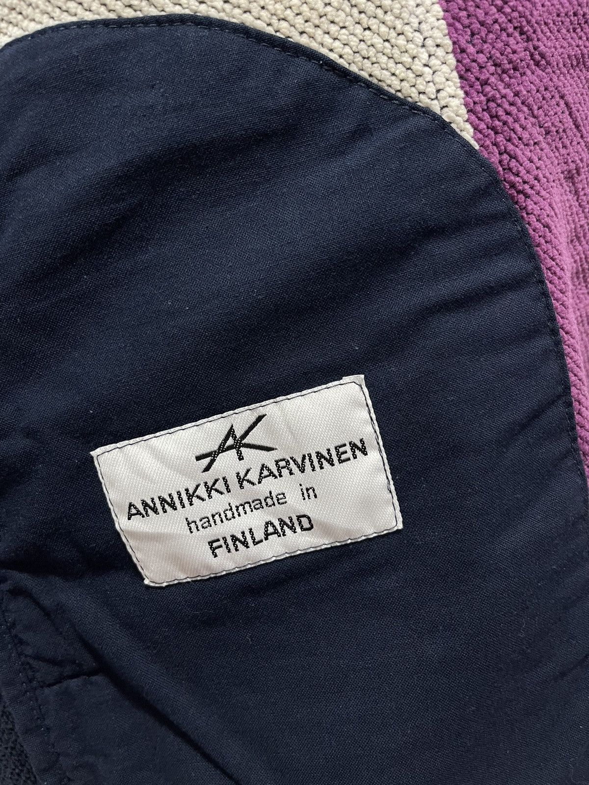 Annikki Karvinen DESIGNER ANNIKKI KARVINEN HANDMADE MULTICOLOR JACKET Size US S / EU 44-46 / 1 - 11 Thumbnail