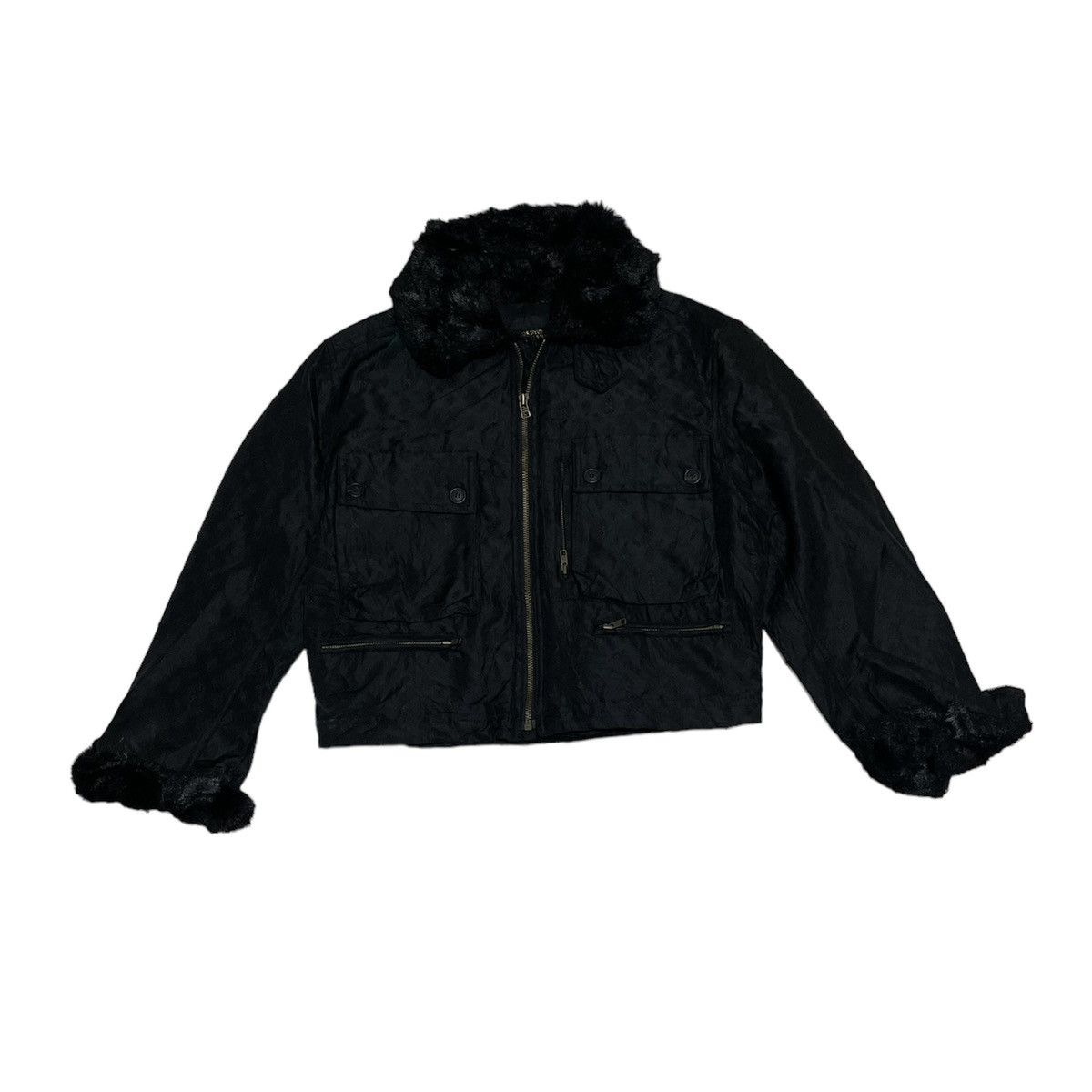 Yoshiyuki Konishi Ficce Uomo Multipocket Nylon Printed Fur Baggy Jacket Size US M / EU 48-50 / 2 - 2 Thumbnail