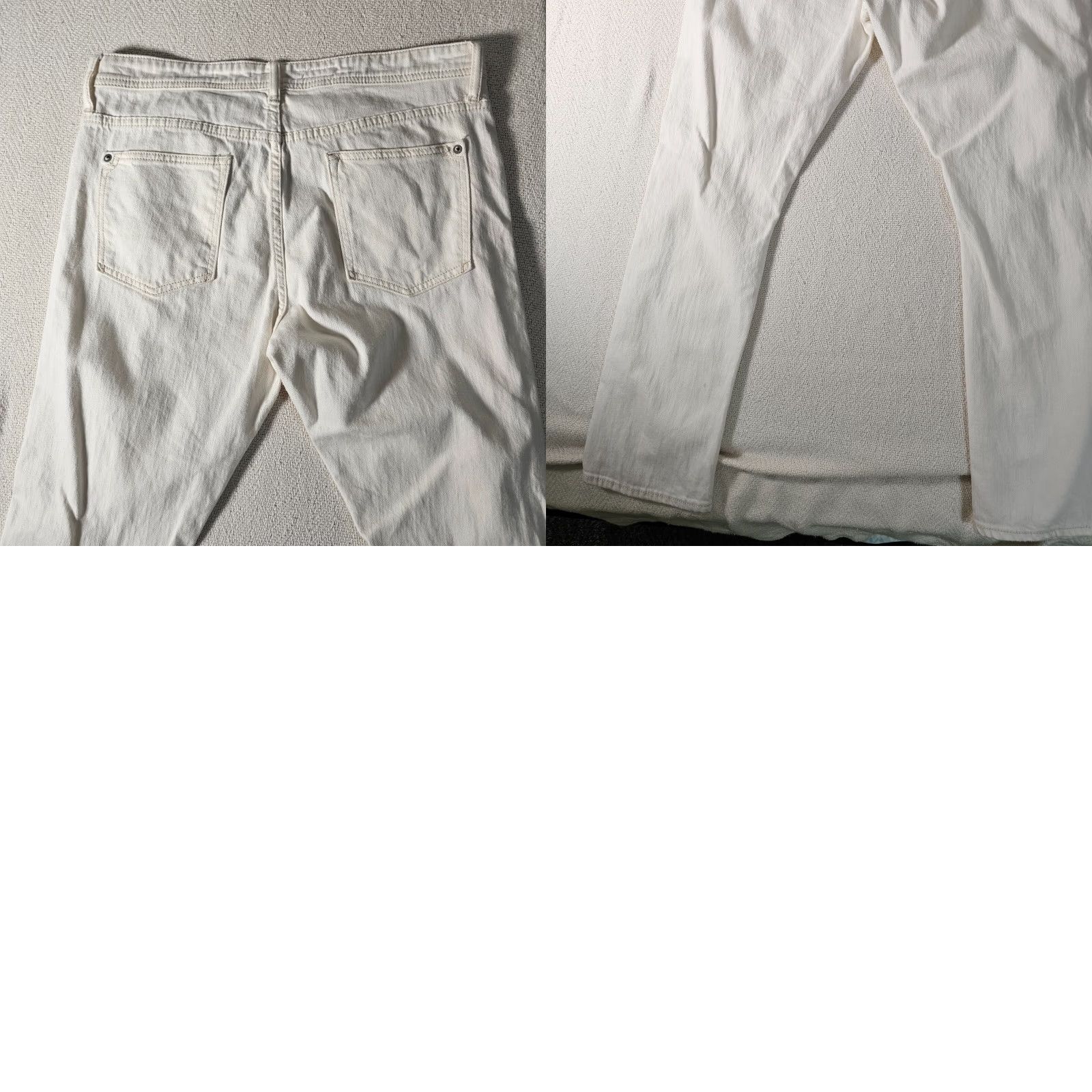Anthropologie Pilcro & The Letterpress Jeans Womens 32 White Distressed Straight Anthropologie Size 24" / US 00 / IT 34 - 8 Thumbnail