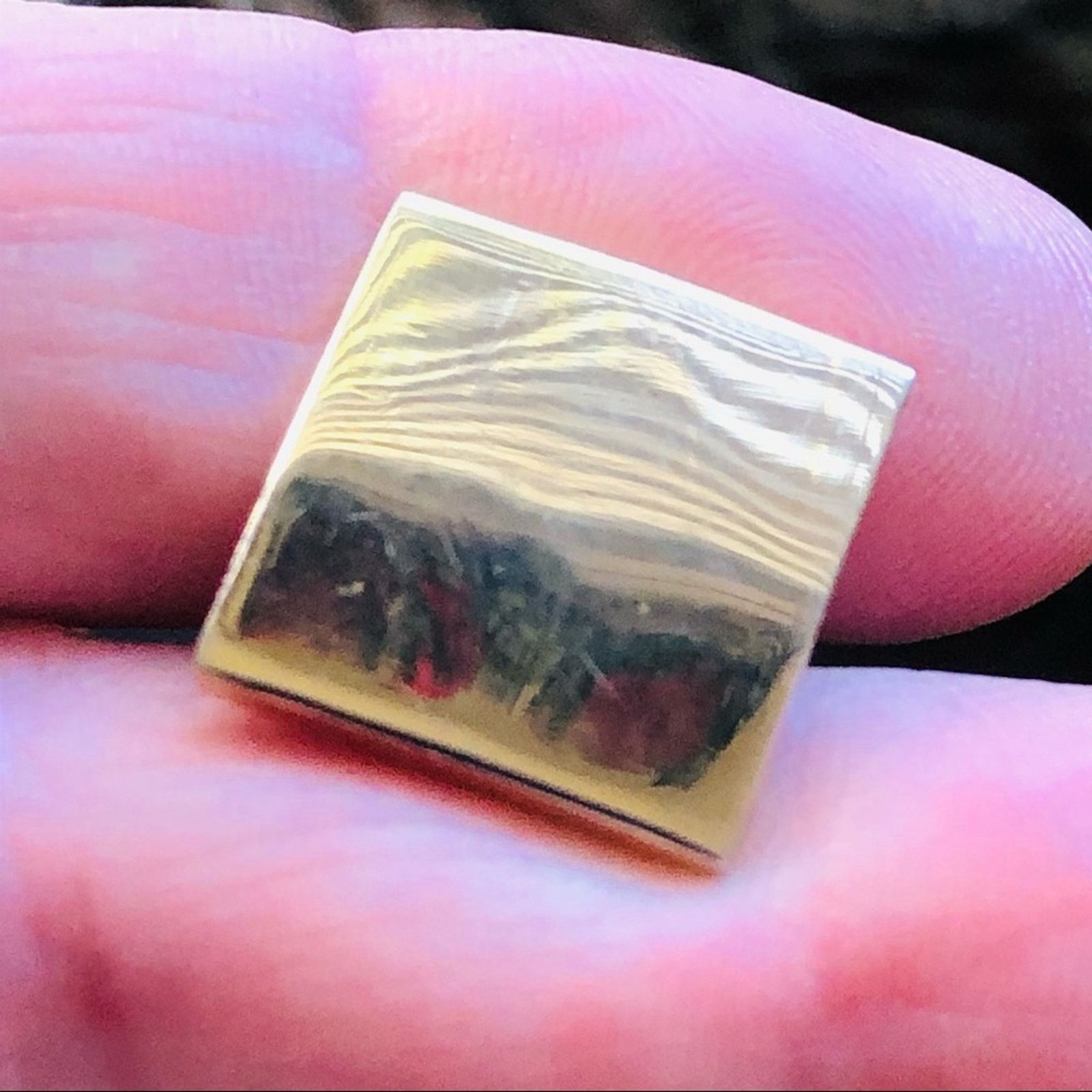 Vintage Vintage men’s gold plated square tilted design cuff links Size ONE SIZE - 4 Thumbnail