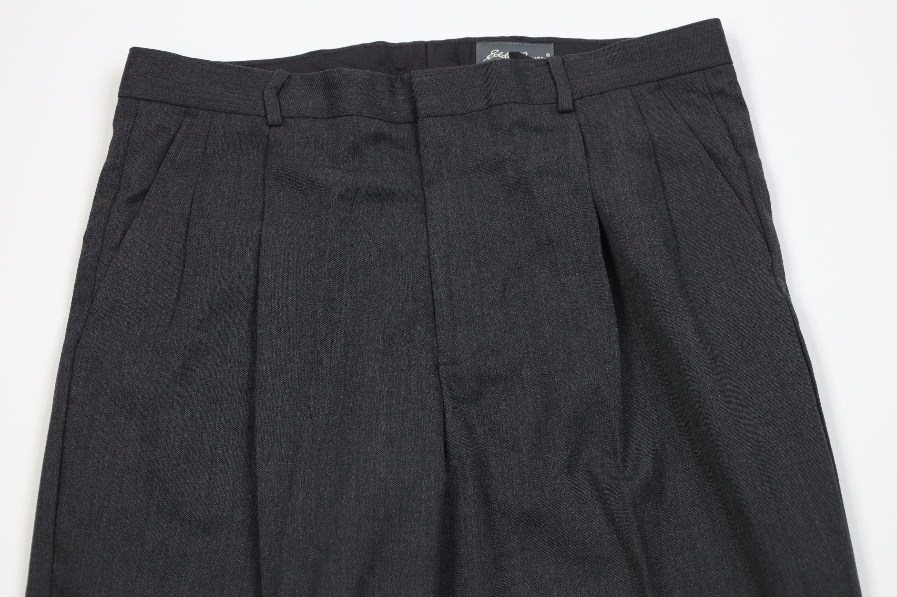 Eddie Bauer Vintage 90s Eddie Bauer Wide Leg Chino Pants Trousers Gray Size US 34 / EU 50 - 2 Thumbnail