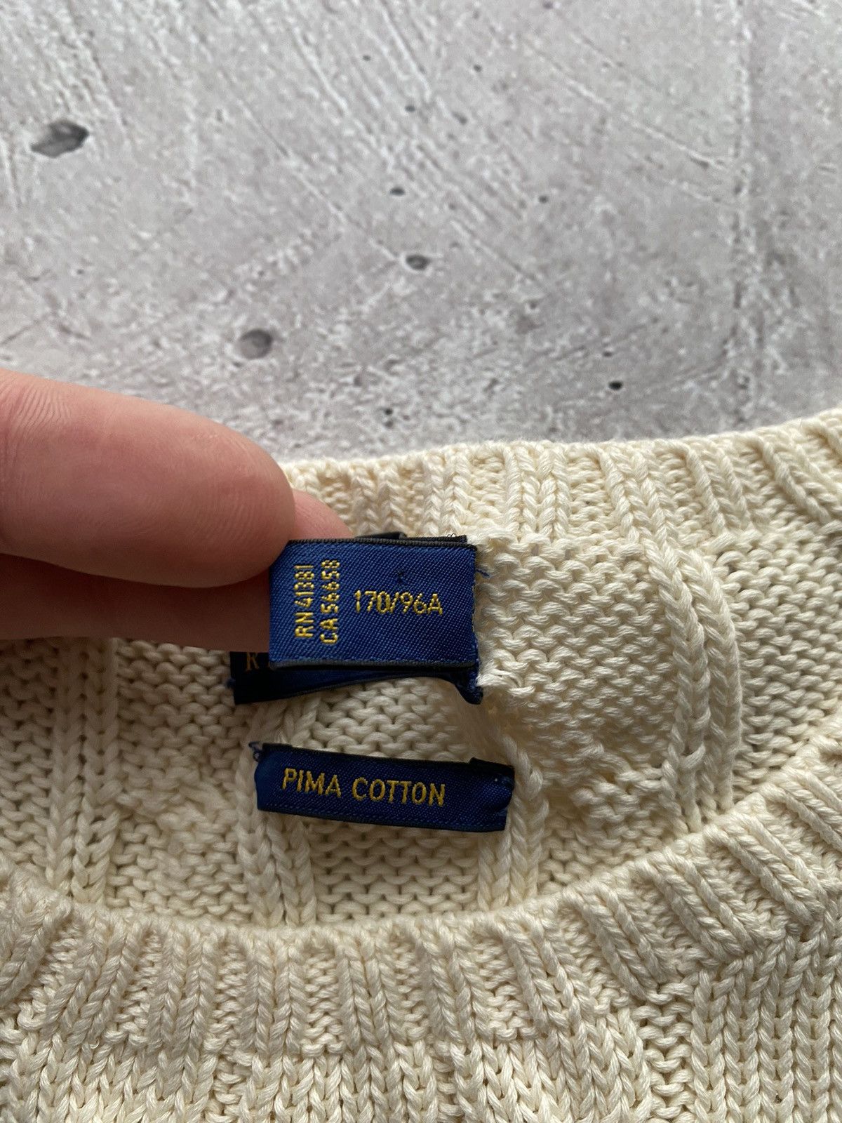 Polo Ralph Lauren Vintage Y2K Polo Ralph Lauren White Women's Sweater Rare Size L / US 10 / IT 46 - 5 Thumbnail
