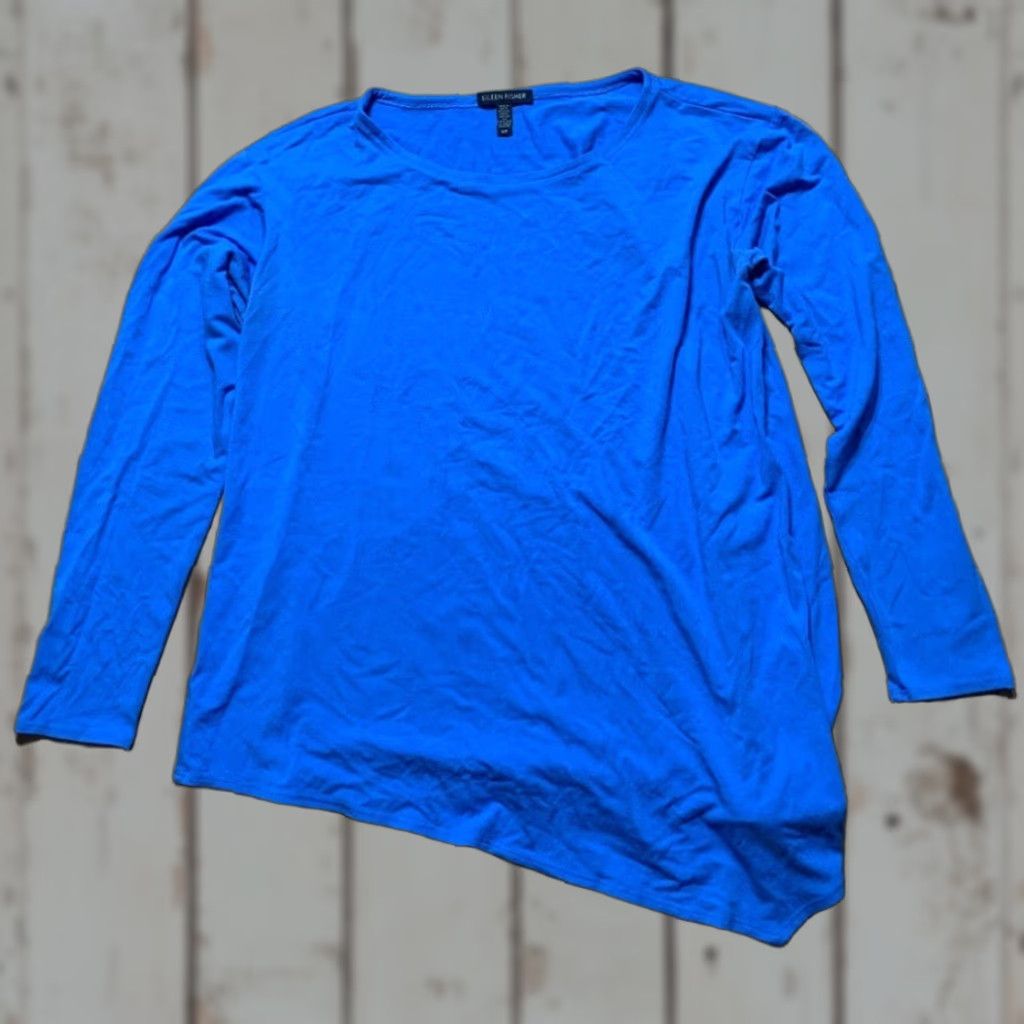 Eileen Fisher Eileen Fisher Blouse Blue Long Sleeve Women Small S Regular Category Blouse Womens Blue Long Sleeve Eileen Fisher Small Woman Blues? Size S / US 4 / IT 40 - 1 Thumbnail