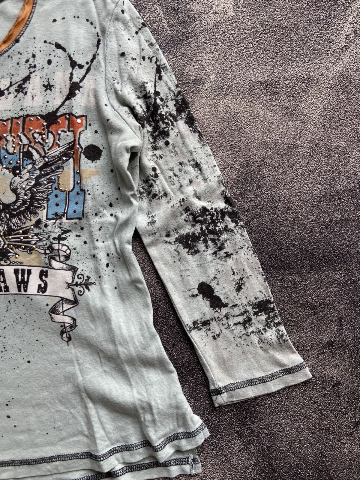 If Six Was Nine Vintage Cold Rush Outlaws Skinny Minnie Longsleeve Size M / US 6-8 / IT 42-44 - 4 Thumbnail