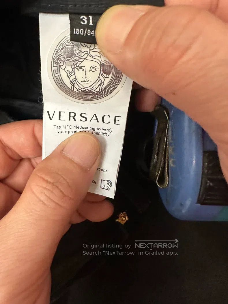 Versace Versace Heavy black jeans Size US 31 - 7 Thumbnail