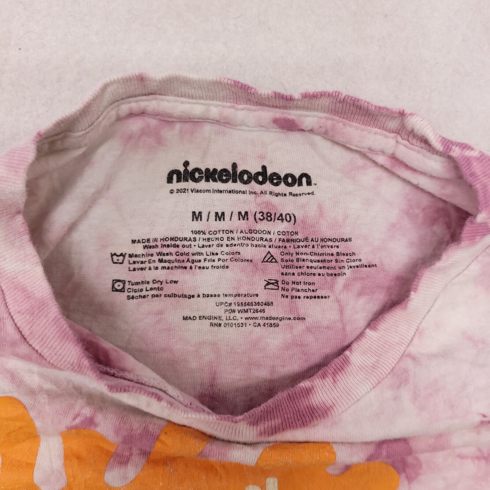 Nickelodeon Nickelodeon Pullover T Shirt Adult Mens Size Medium M Pink Size US M / EU 48-50 / 2 - 4 Thumbnail