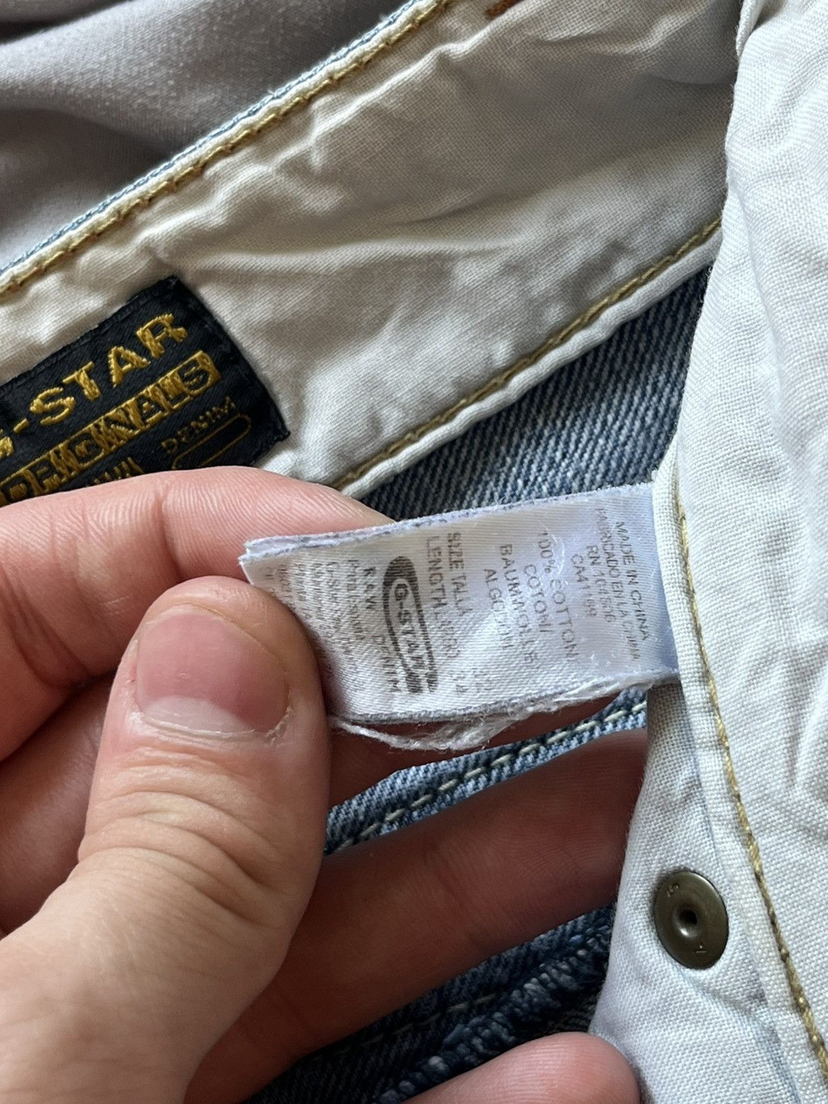 G-Star Vintage G-Star Raw Denim Double Knee Y2K Washed Baggy Size US 32 / EU 48 - 11 Thumbnail