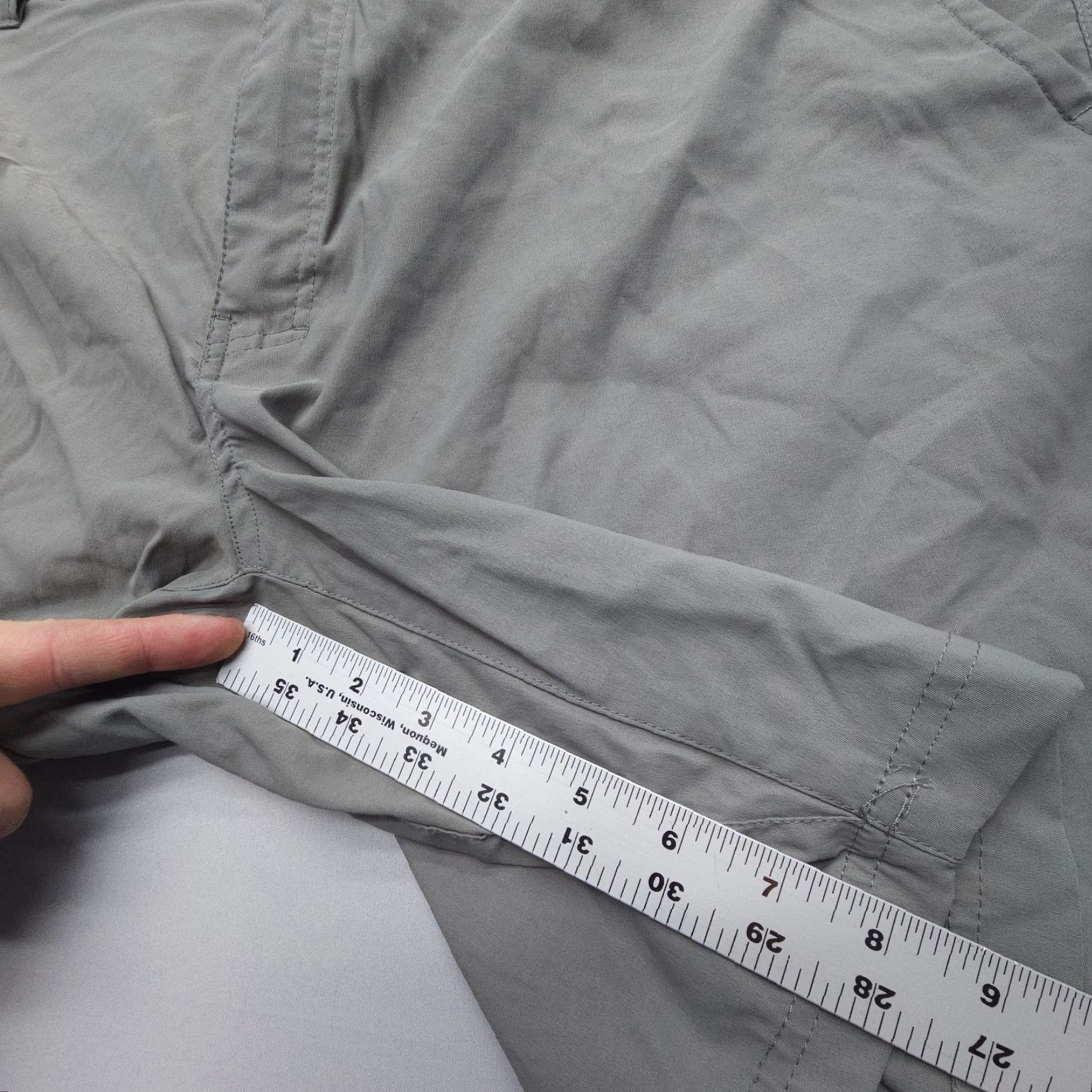 Realtree Realtree Fishing Cargo Shorts Mens 2XL Gray Belted Stretch Tech Hiking Light Cargo Pocket Size US 39 - 5 Thumbnail