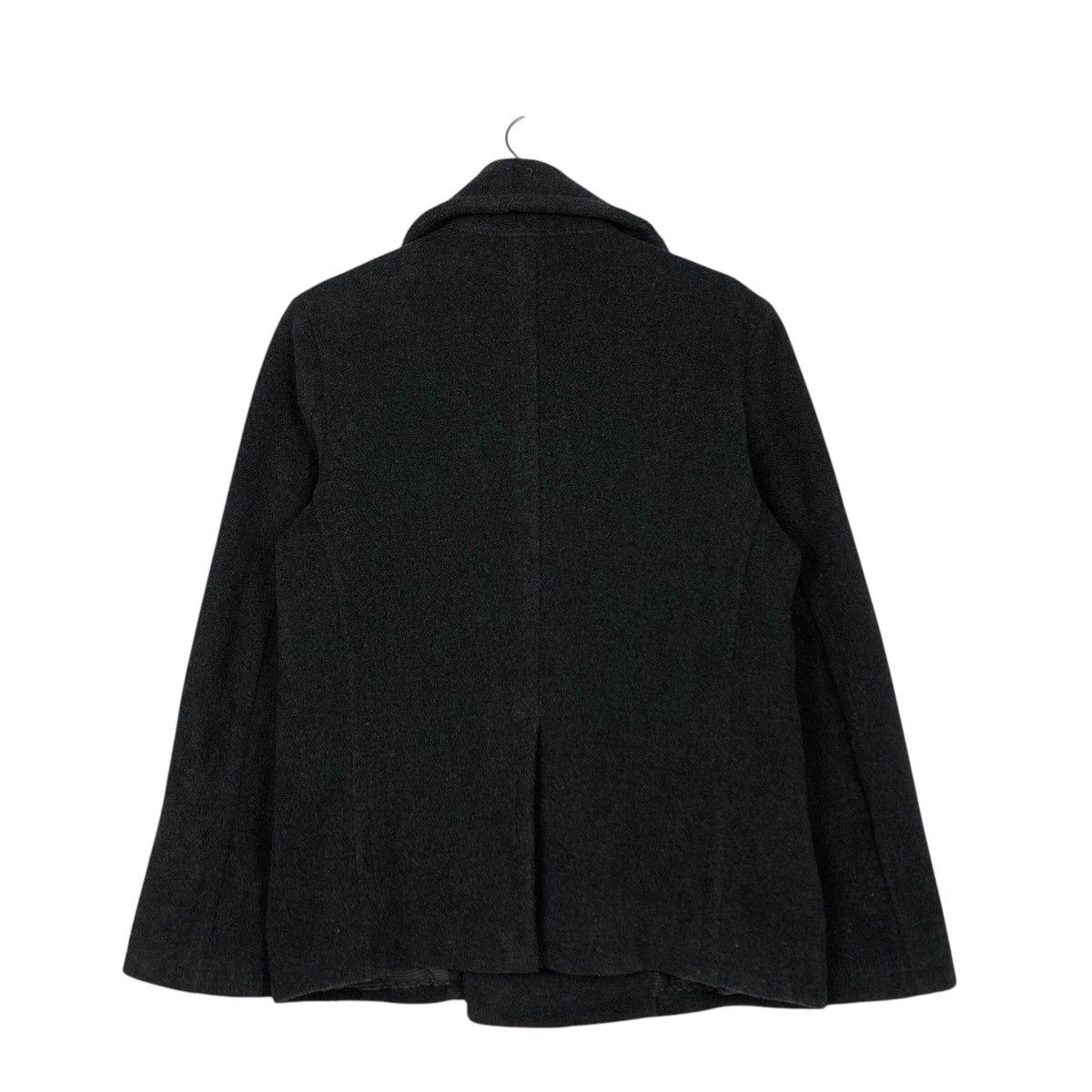 Japanese Brand 📌Iconic Black Wool Biker Jacket Double Collar Global Work Size US M / EU 48-50 / 2 - 9 Thumbnail