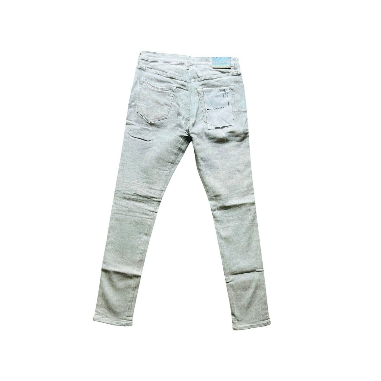Purple × Purple Brand Purple Brand Jeans Mens Slim Fit White P001 Size 31/30 Size US 31 - 3 Thumbnail