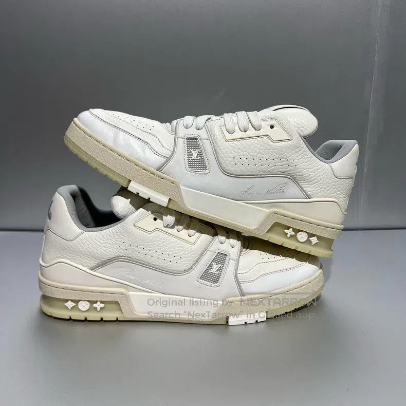Louis Vuitton Louis Vuitton Trainer white cement board shoes Size US 8.5 / EU 41-42 - 3 Thumbnail