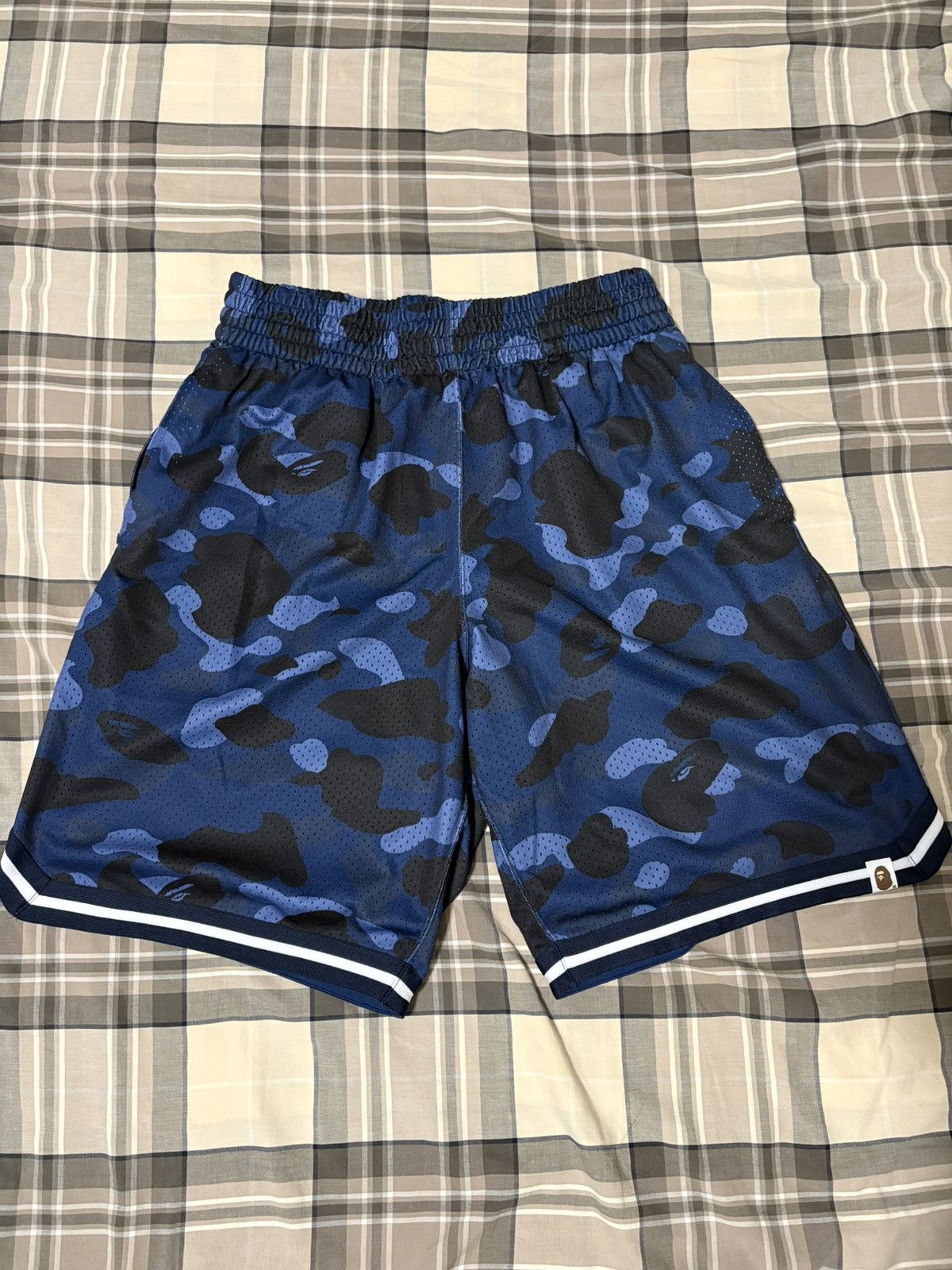 BAPE Color Camo Wide Fit Basketball Shorts 'Navy'