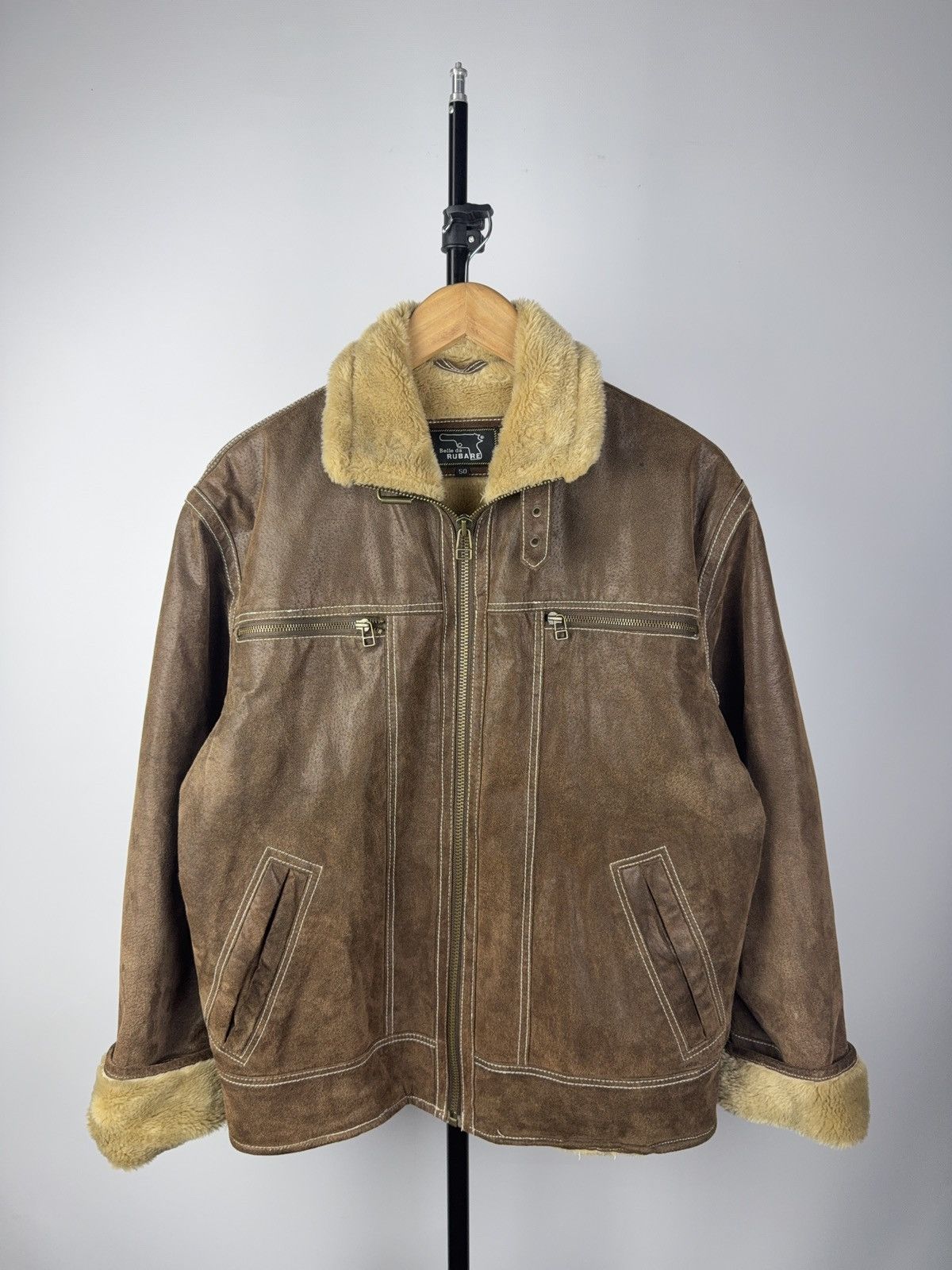 Vintage Vintage 90s Leather Biker MOTO Jacket Style Maison Margiela Size US M / EU 48-50 / 2 - 1 Thumbnail