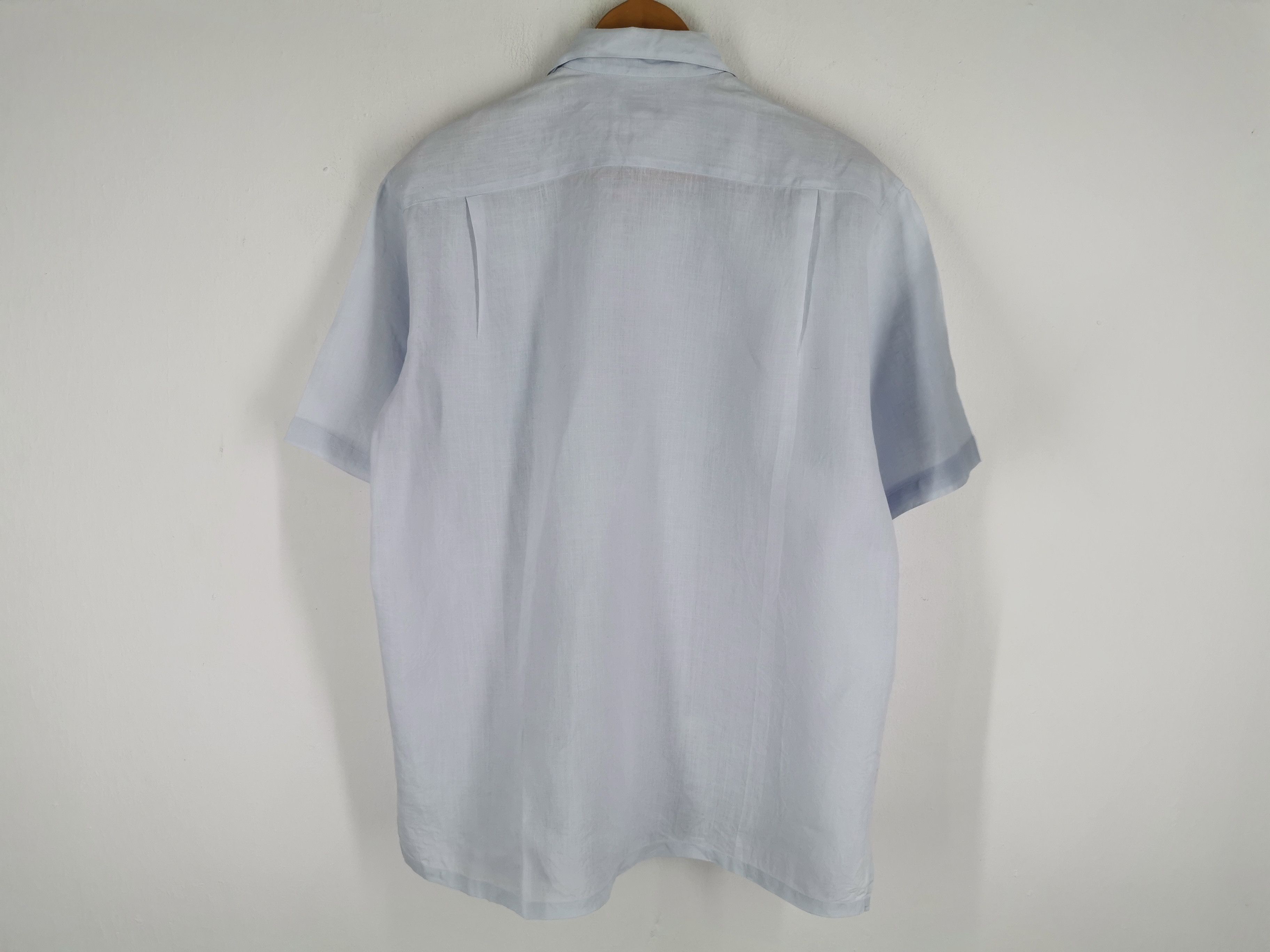 Burberry Vintage Burberry's Linen Button Down Shirt Size M Size US M / EU 48-50 / 2 - 2 Thumbnail