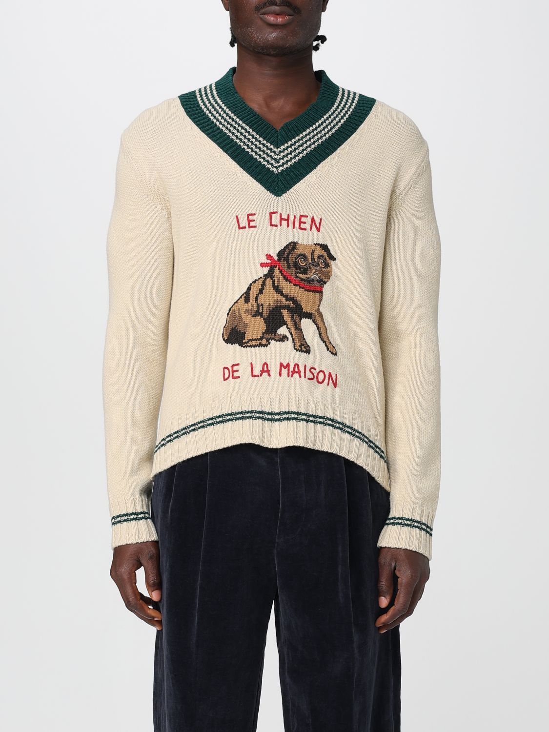 Valentino Valentino Sweater Men Butter Size US M / EU 48-50 / 2 - 1 Thumbnail
