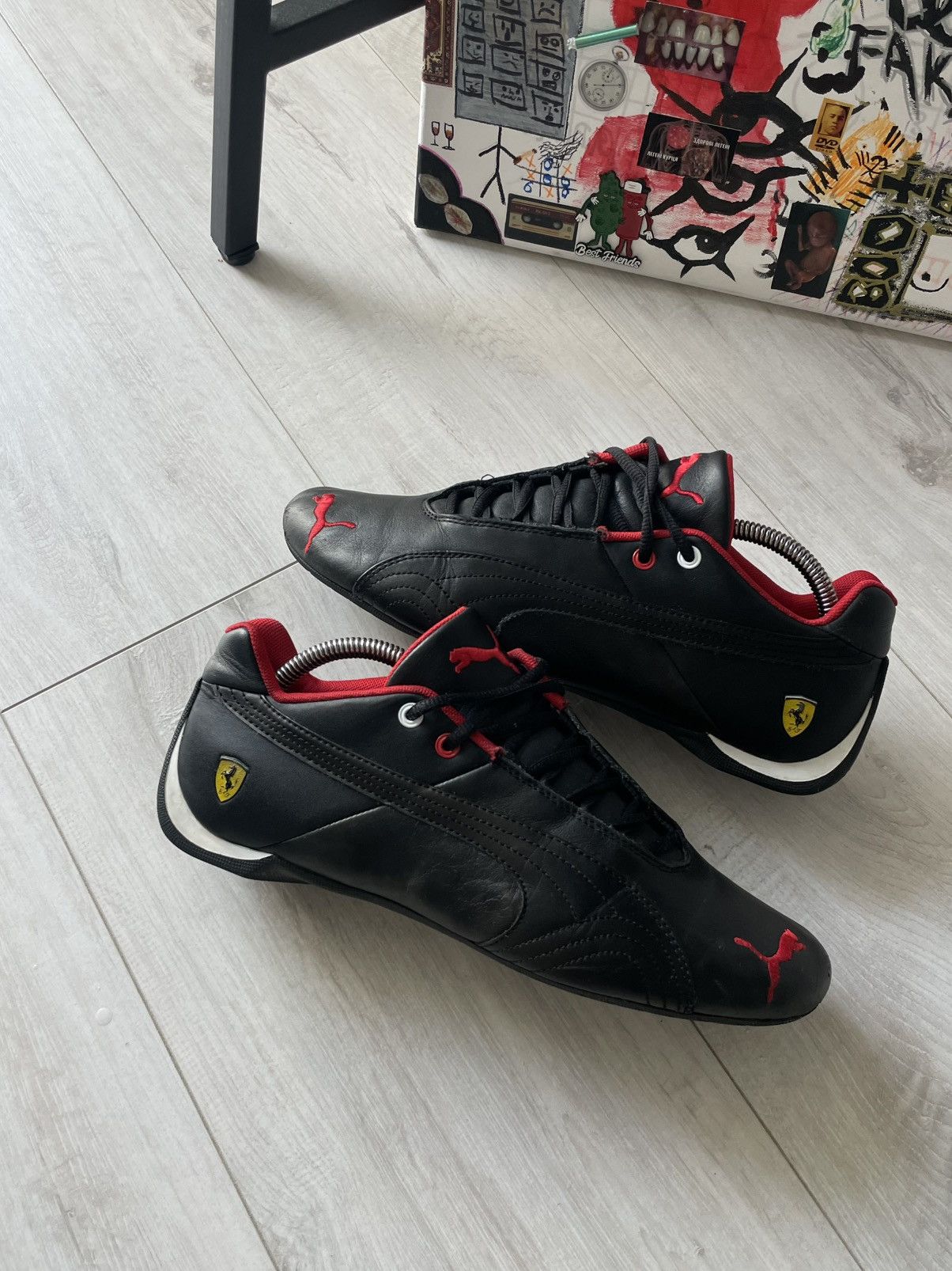 Puma Vintage 00's Puma Ferrari Y2K Leather Sneakers Speedcat Size US 10 / EU 43 - 2 Thumbnail