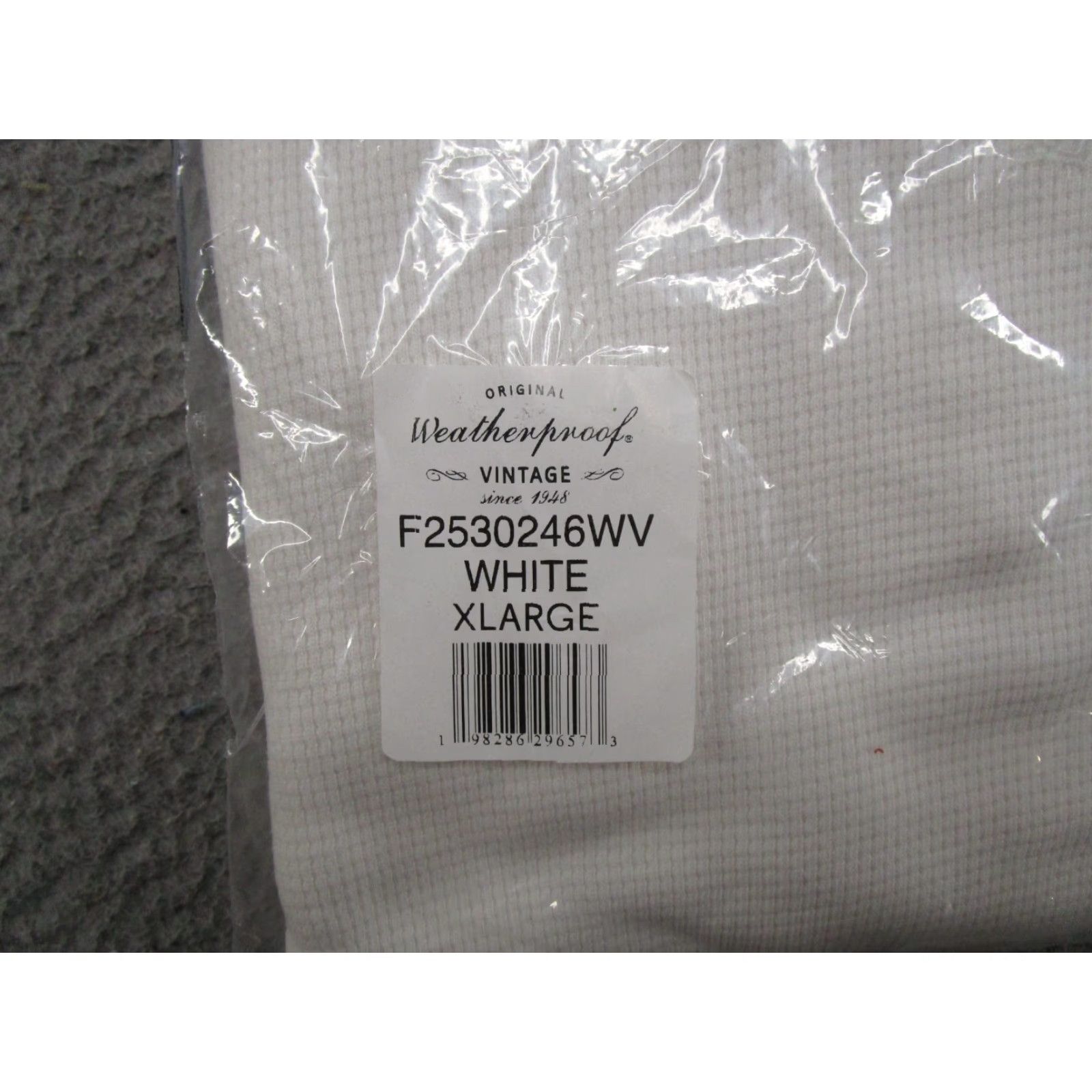 Weatherproof VINTAGE Weatherproof Thermal Shirt Men XL White Pullover Knitt Sweater Winter Casual Mens Size US XL / EU 56 / 4 - 3 Thumbnail