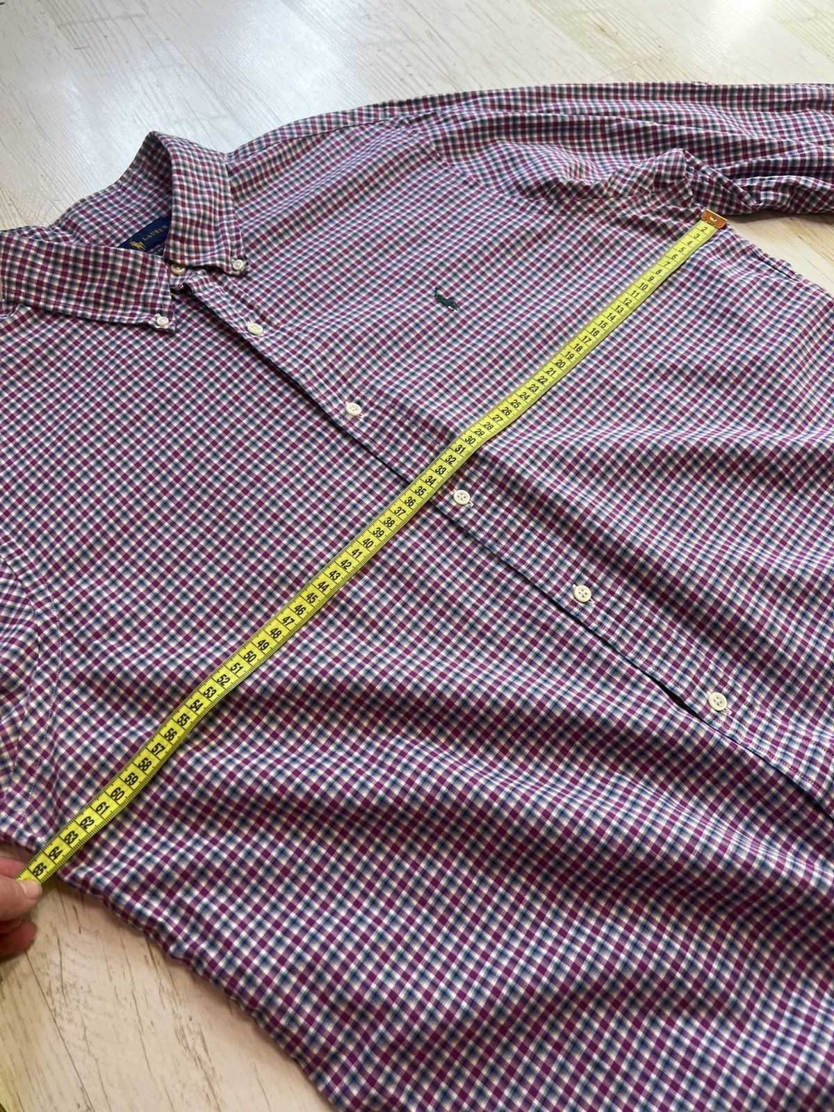 Ralph Lauren Ralph Lauren Classic Fit Plaid Shirt XL Purple Blue Green Size US XL / EU 56 / 4 - 11 Thumbnail