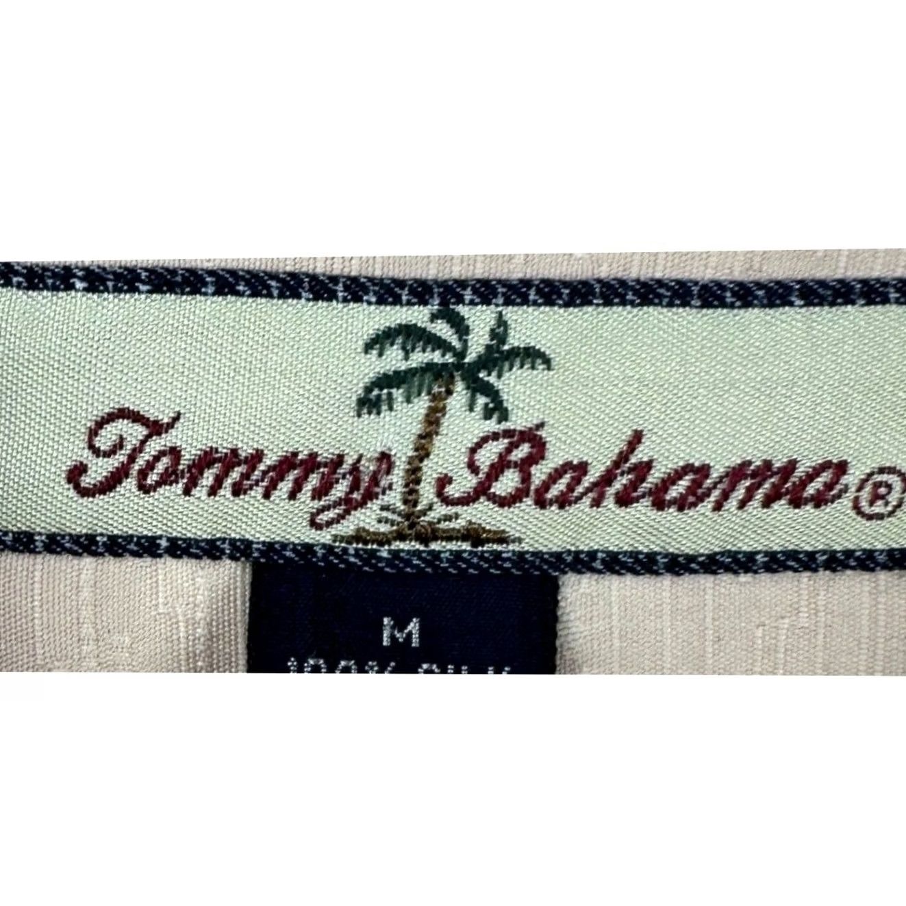 Tommy Bahama VINTAGE Tommy Bahama Silk Shirt Button Up Mens Medium Peach Geometric Pocket Outdoor Size US M / EU 48-50 / 2 - 4 Thumbnail