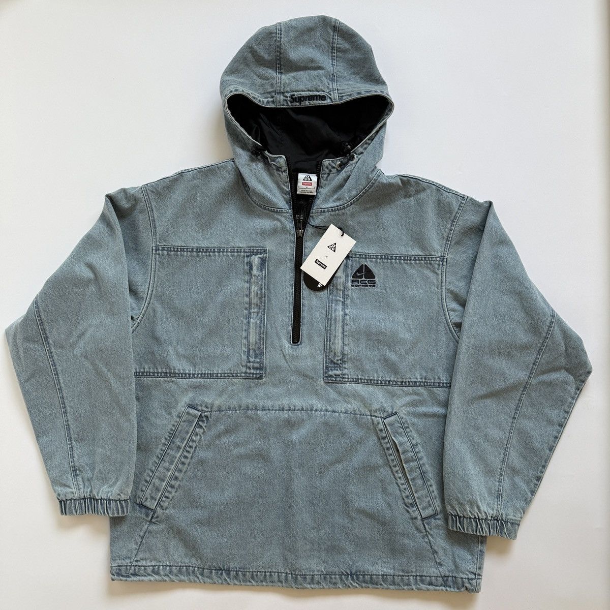 Supreme Nike Acg Denim Pullover | Grailed