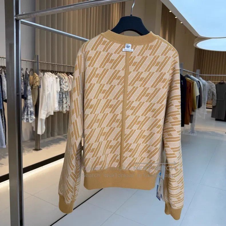 Hermes Hermes Mustard Yellow Two-sided Wear Wool Sweater Size S / US 4 / IT 40 - 2 Thumbnail