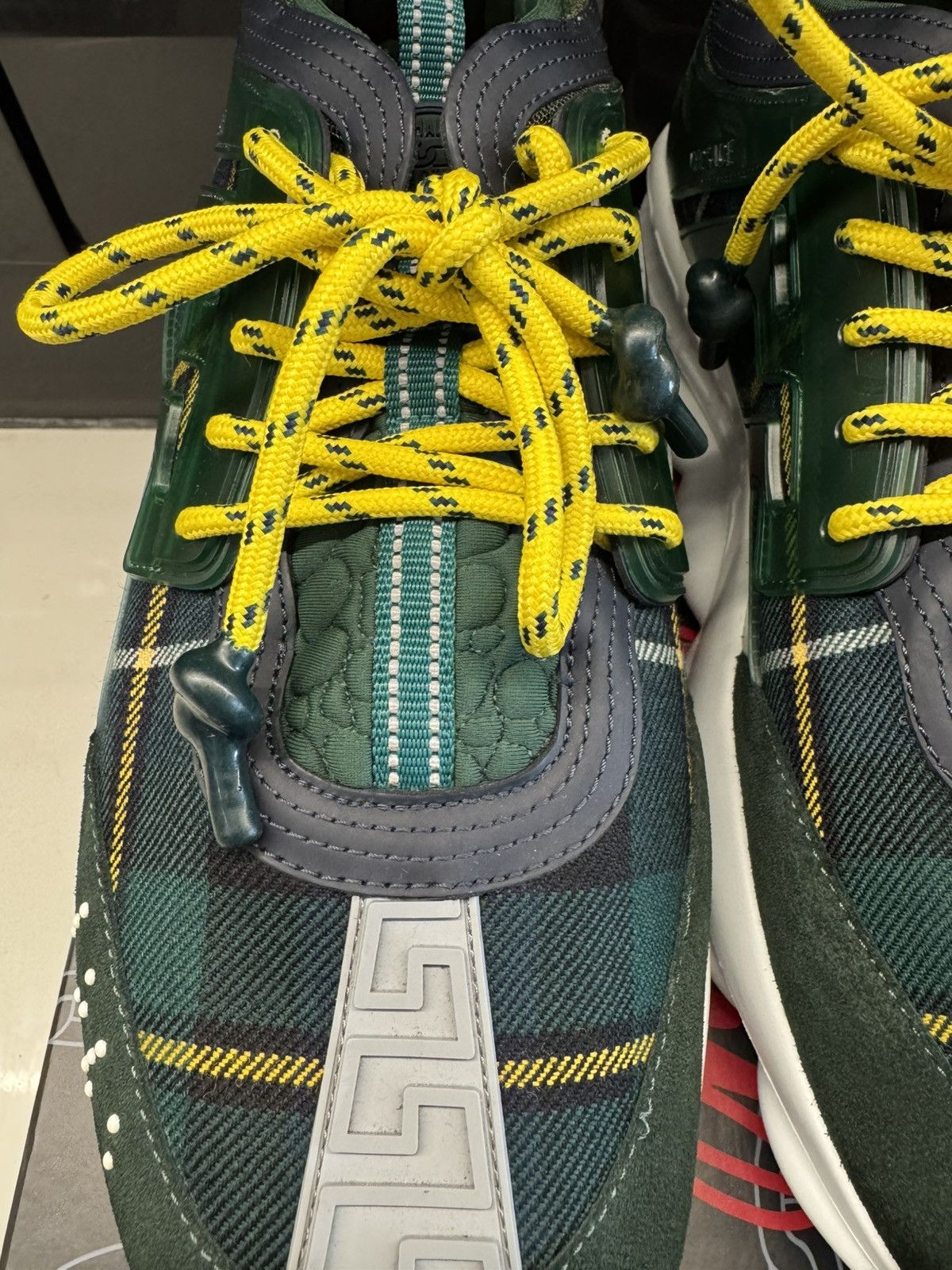 Versace Versace Chain Reaction Sneakers Green/Yellow Size US 13 / EU 46 - 7 Thumbnail