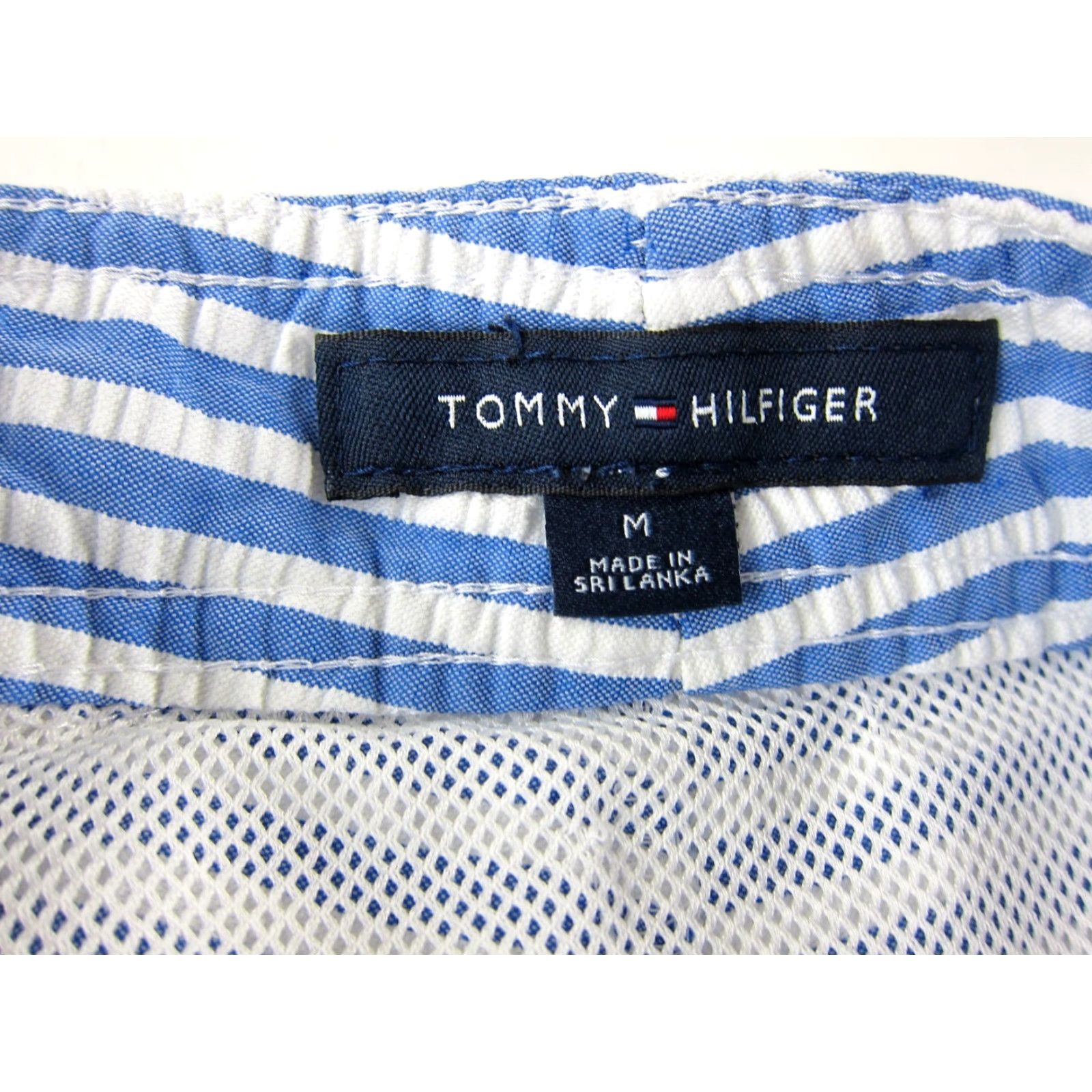Tommy Hilfiger Tommy Hilfiger Swim Trunk Men Medium Blue Floral Lined Cotton Nylon Stripe Bottom Size US 31 - 3 Thumbnail