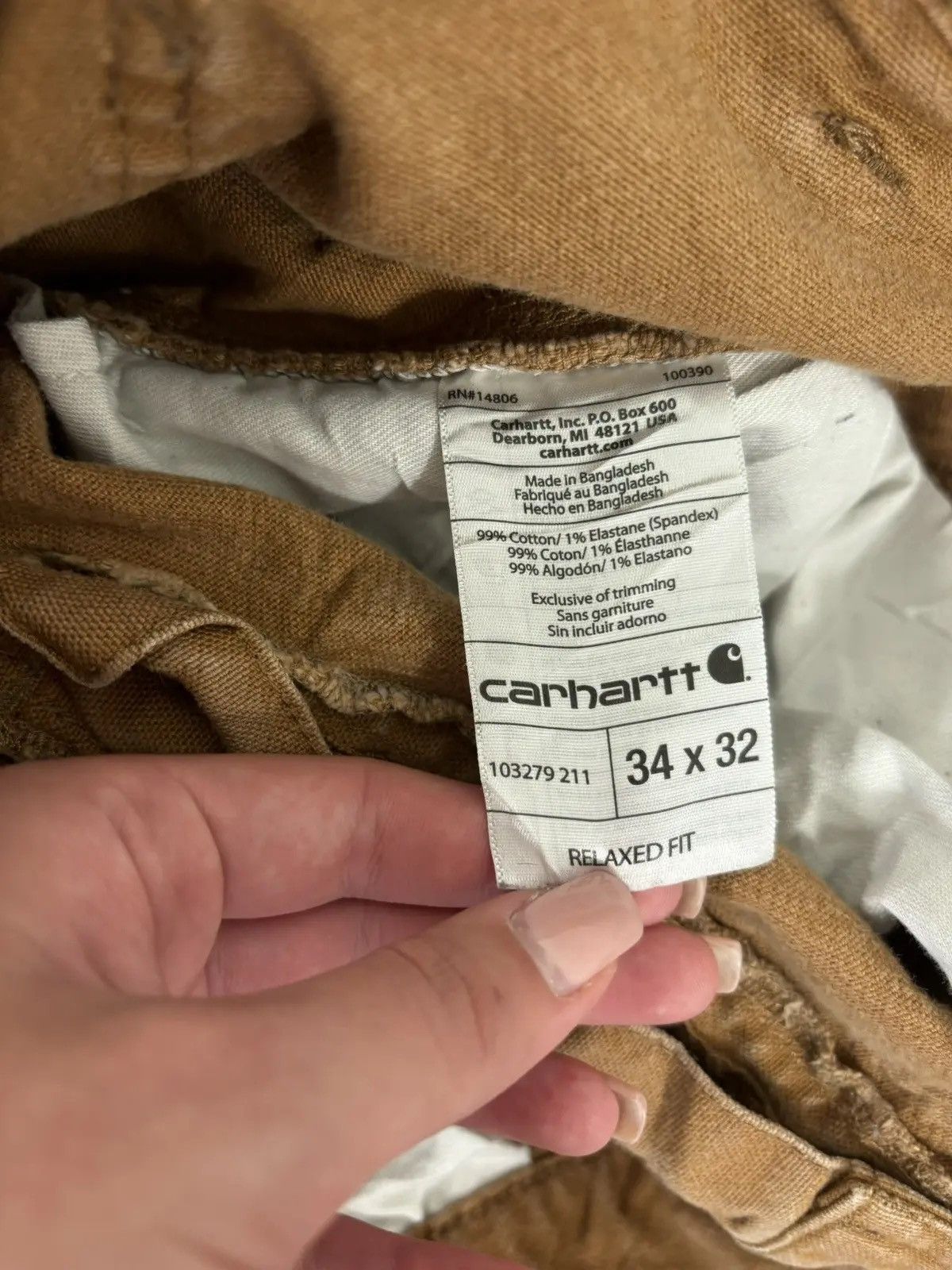 Carhartt × Vintage Vintage Carhartt USA Work Hype Relaxed Fit Pants Jeans Size US 34 / EU 50 - 13 Thumbnail