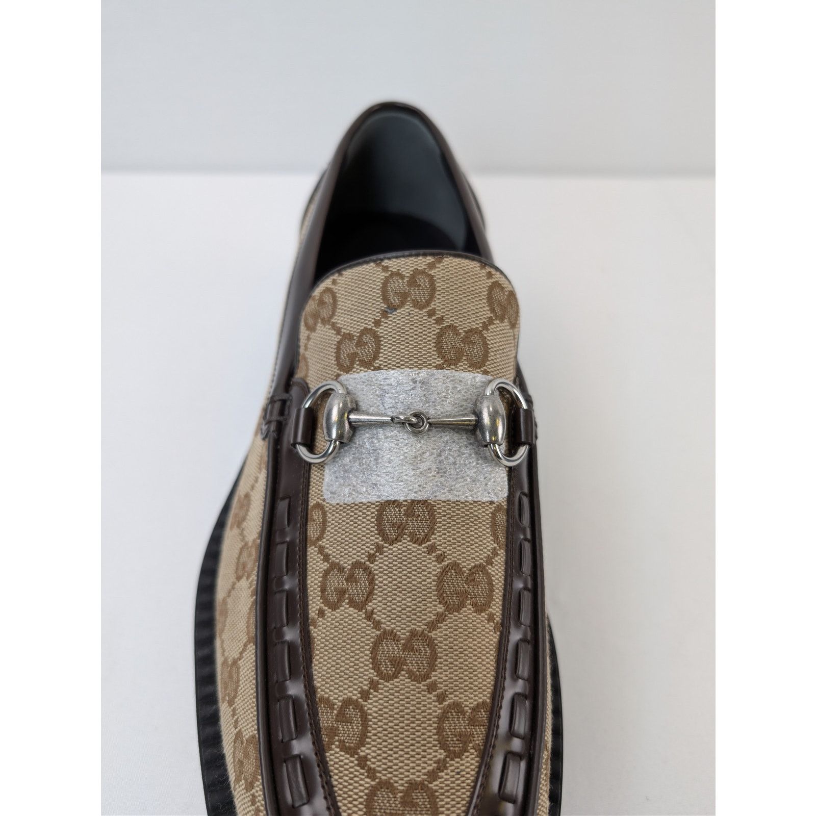 Gucci o1rshd1 GG canvas Moccasin Fabric Creeper Loafers Boots Size US 11 / EU 44 - 12 Thumbnail