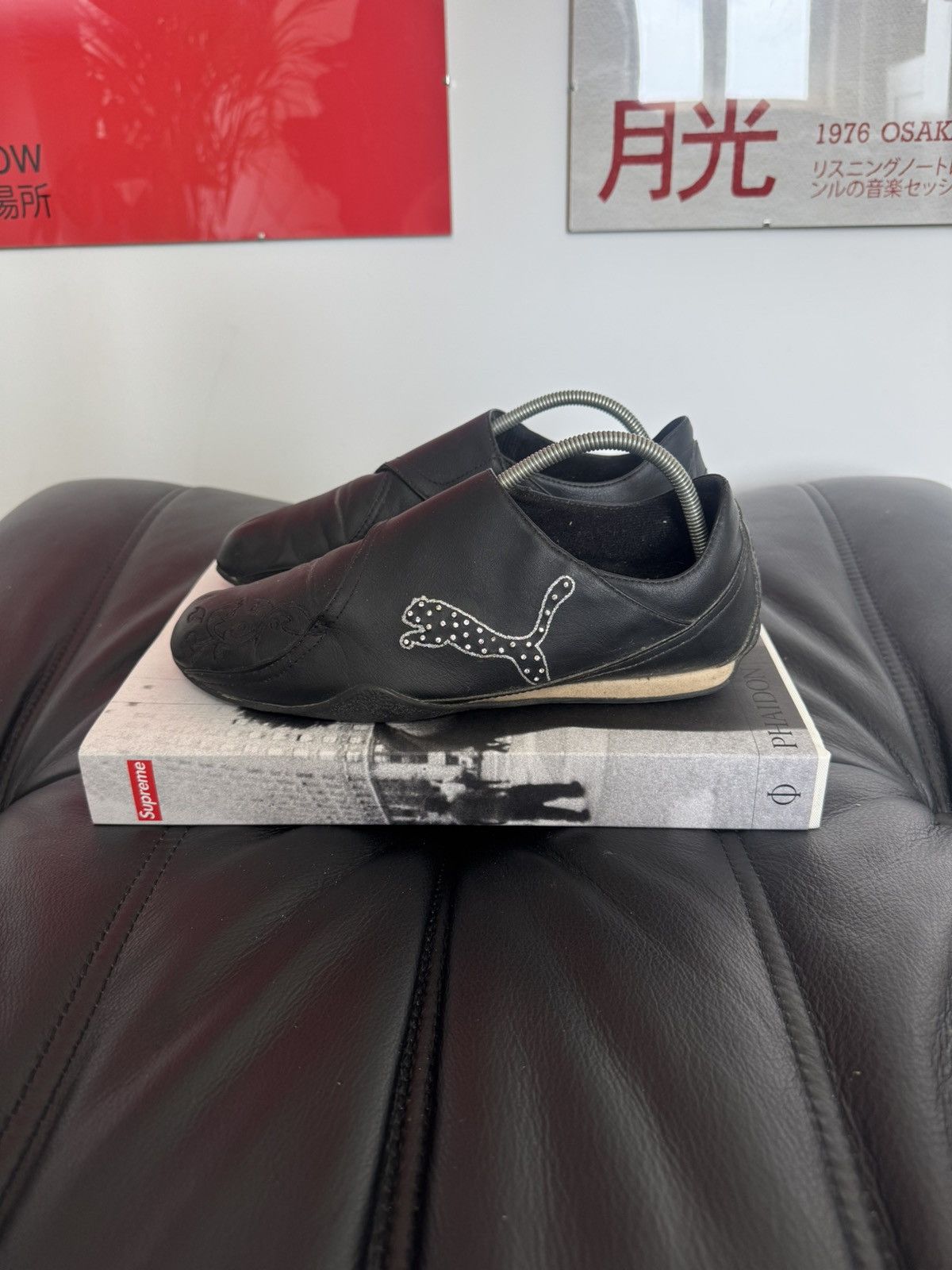 Puma Y2K Vintage Puma Speedcat Low Top Leather Studded Sneakers Size US 7 / EU 40 - 2 Thumbnail