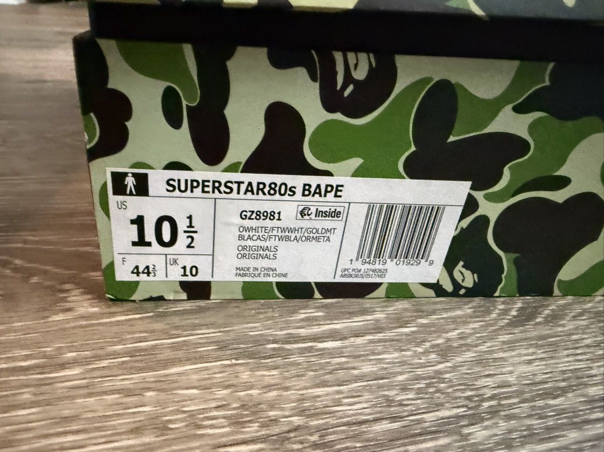 Adidas Adidas X bape superstar Size US 10.5 / EU 43-44 - 3 Thumbnail