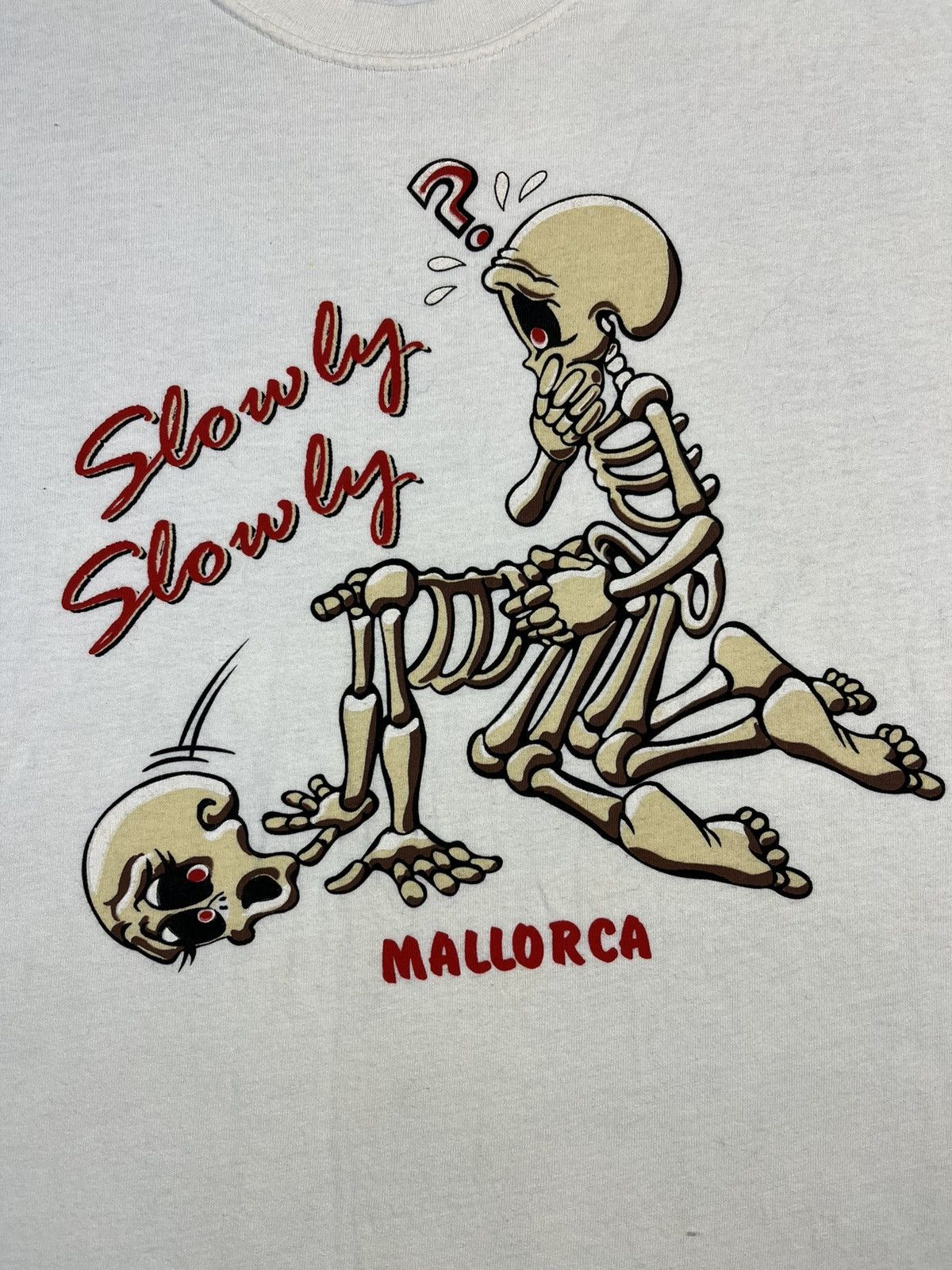 Band Tees Vintage Skeleton Graphic Mallorca Screen Stars Tee Size US XL / EU 56 / 4 - 4 Thumbnail