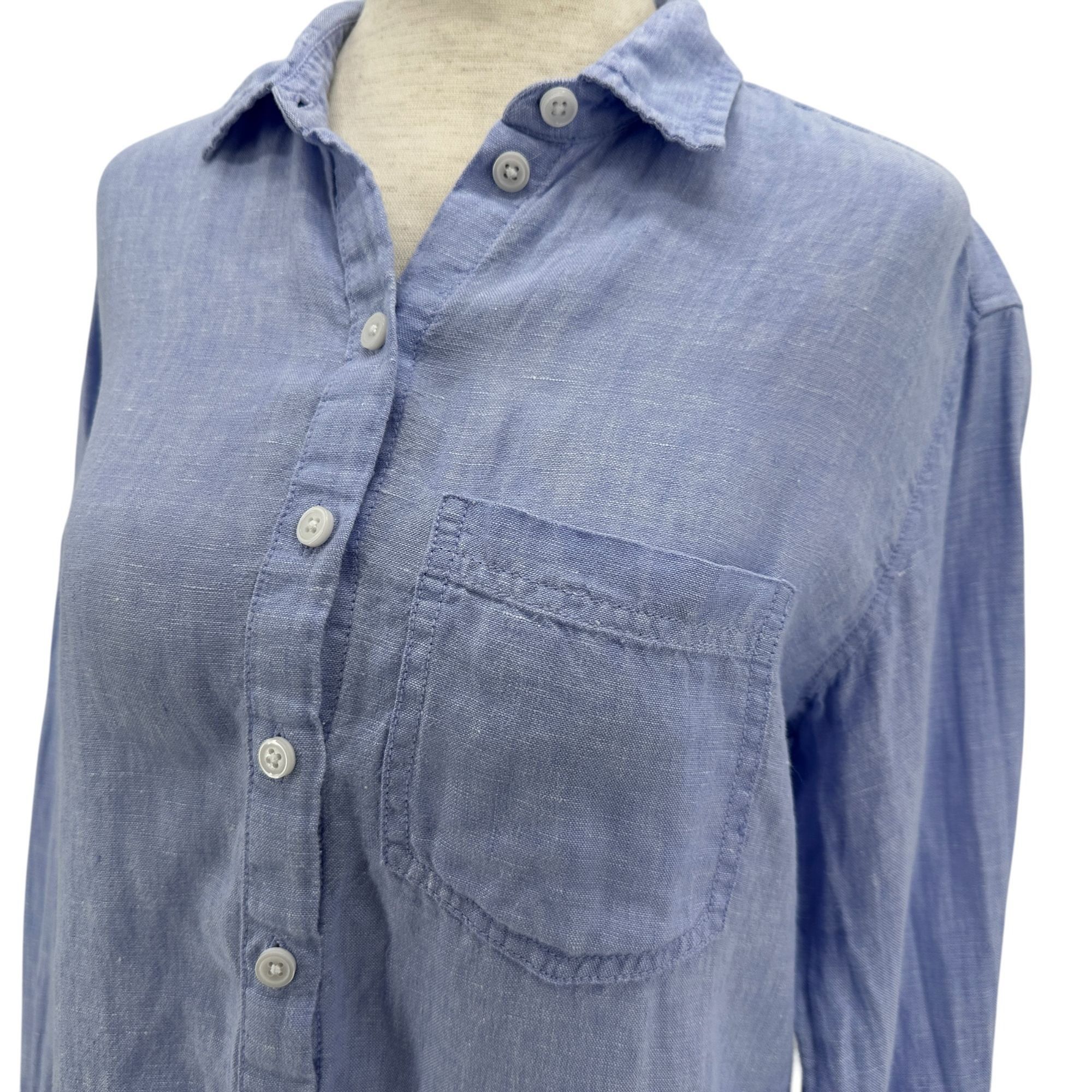 J.Crew Baird McNutt For J. Crew Womens 0 Top Irish Linen Garcon Size XS / US 0-2 / IT 36-38 - 2 Thumbnail