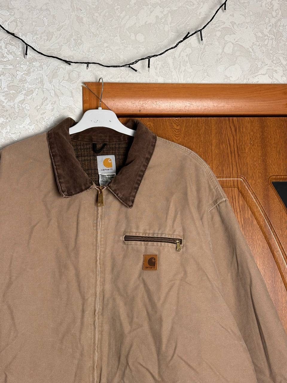 Carhartt Vintage Carhartt Detroit Jacket Brown USA 4XL Size US XXL / EU 58 / 5 - 2 Thumbnail