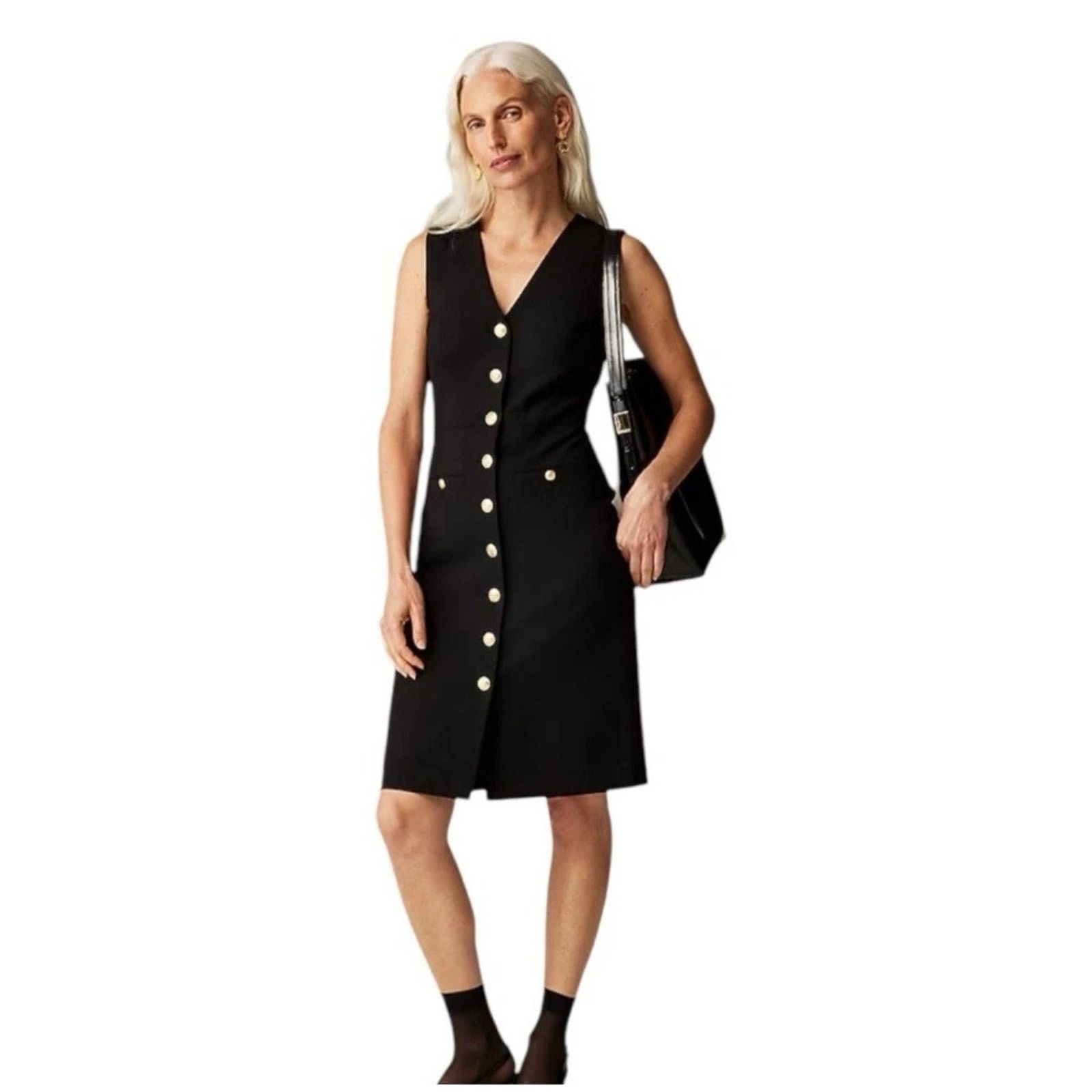 J.Crew J. Crew Buttoned sheath dress in Italian stretch wool blend Size XS / US 0-2 / IT 36-38 - 2 Thumbnail