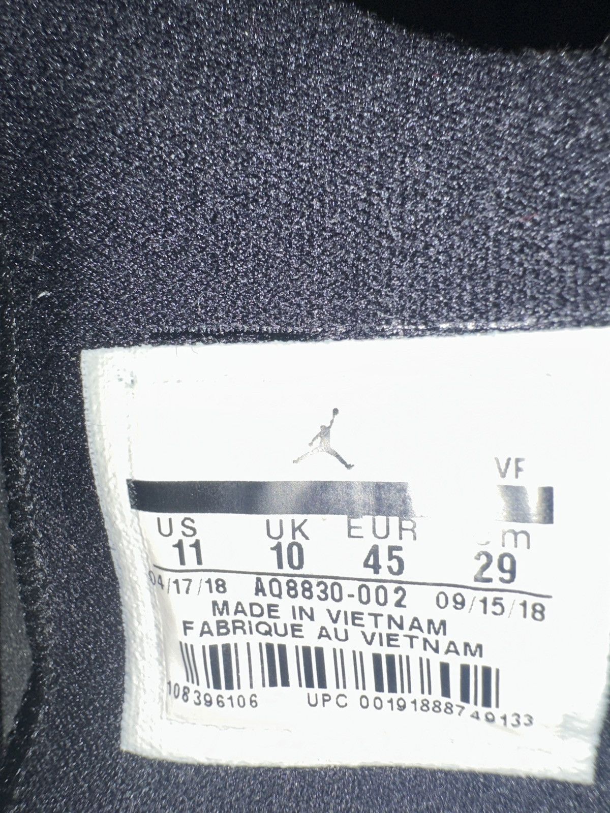 Jordan Brand Air Jordan 33 'Utility Blackout' Size US 11 / EU 44 - 2 Thumbnail