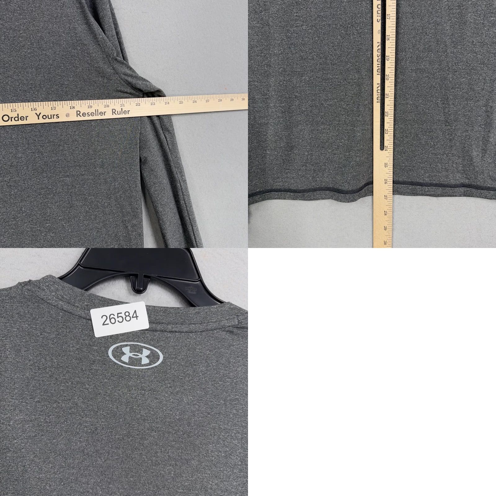 Under Armour Under Armour Shirt Mens Large Gray Denver Athl Club UPF 50 Long Sleeve Sun Shirt Mens Large Gray Athletic UV Protection Gym & Training Women? Size US L / EU 52-54 / 3 - 8 Thumbnail