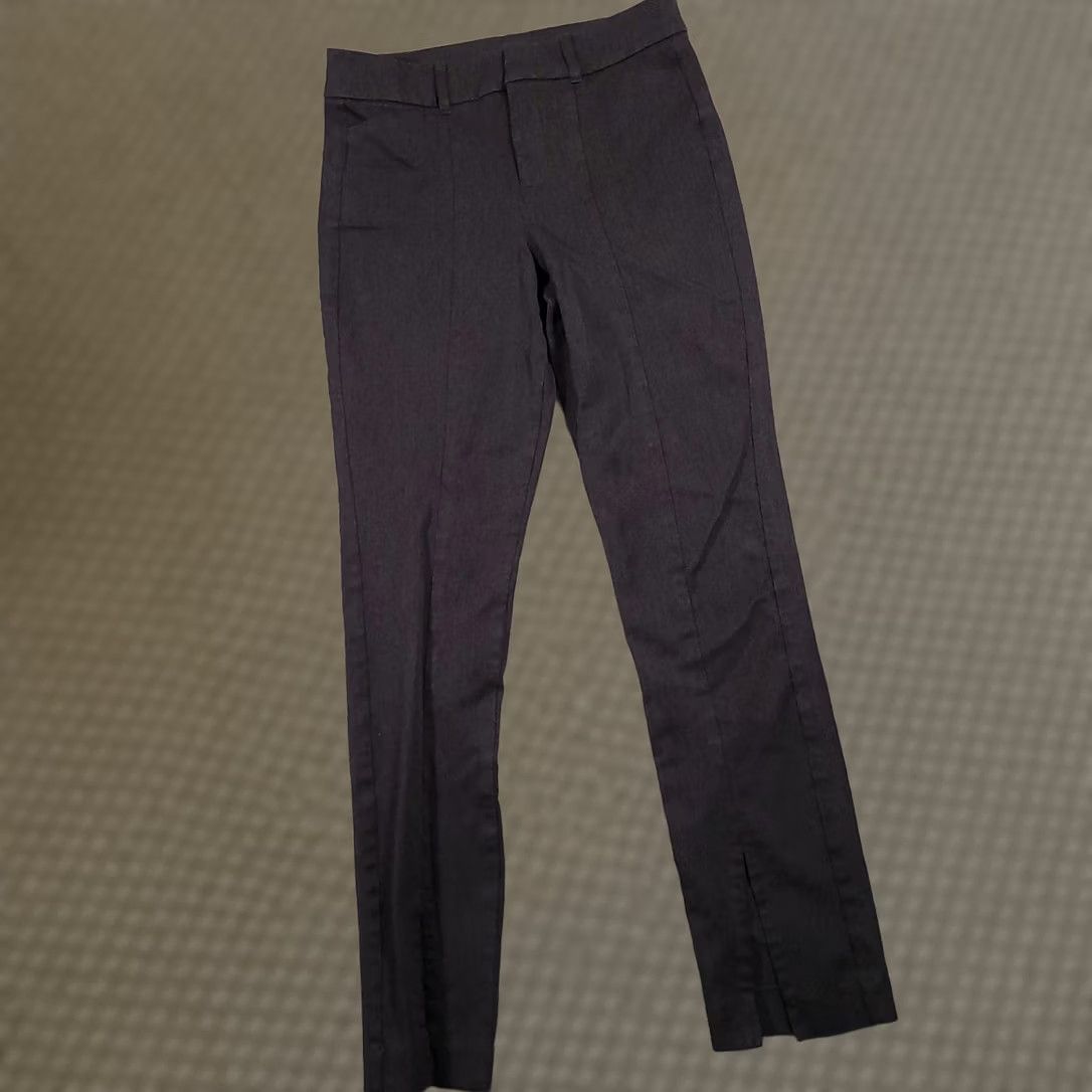 Old Navy Old Navy Pixie Split Hem Pants Women's 4 Gray Stretch Slim Mid Rise Ankle Pants Size 27" / US 4 / IT 40 - 1 Thumbnail