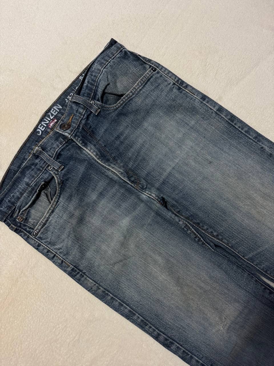 Levi's GRUNGE Levi’s Slim Straight Fit Faded Distressed Blue Jeans Size US 33 - 6 Thumbnail