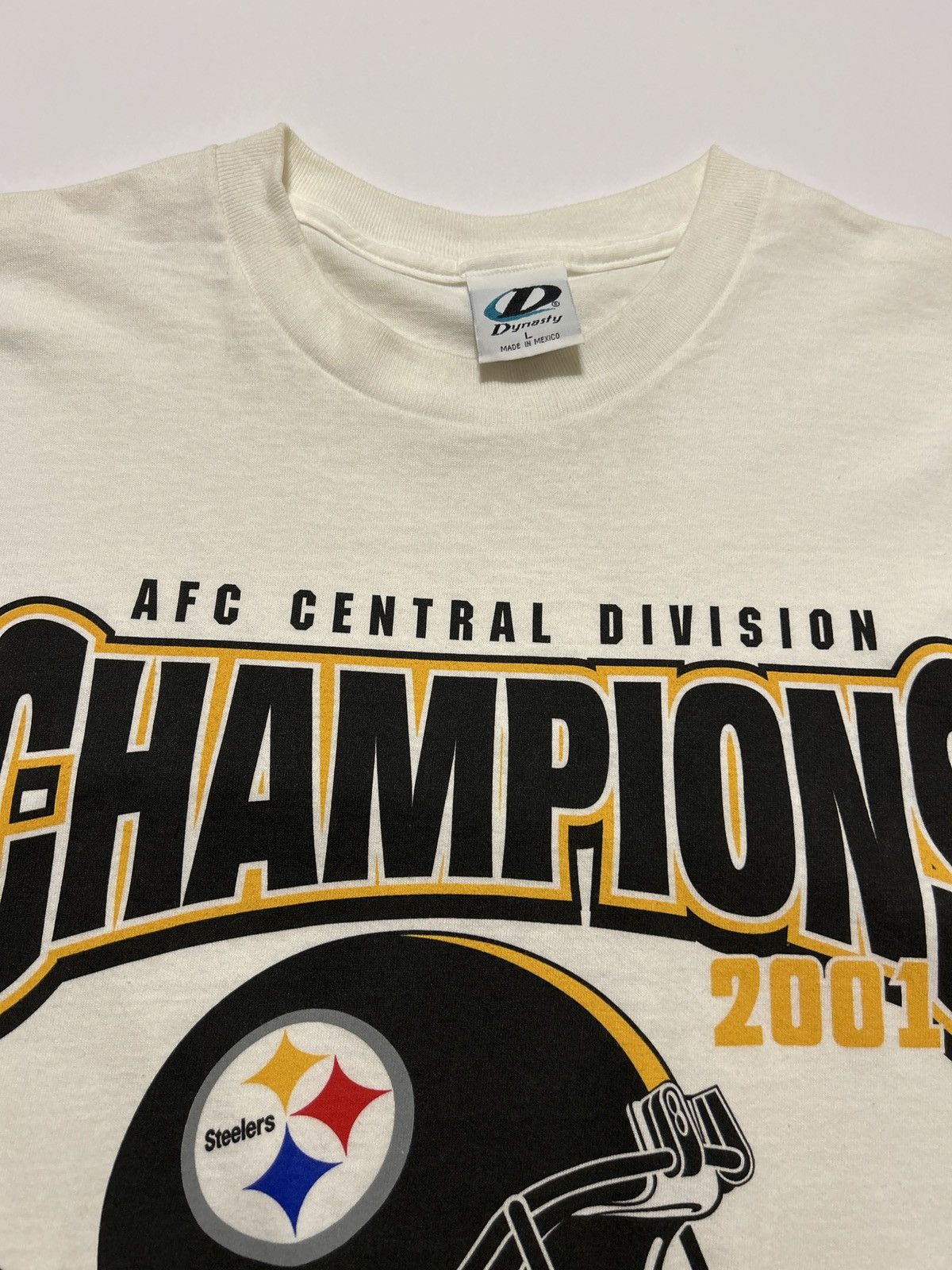 NFL Vintage Pittsburg Steelers 2001 AFC Champions Tshirt Size US L / EU 52-54 / 3 - 3 Thumbnail