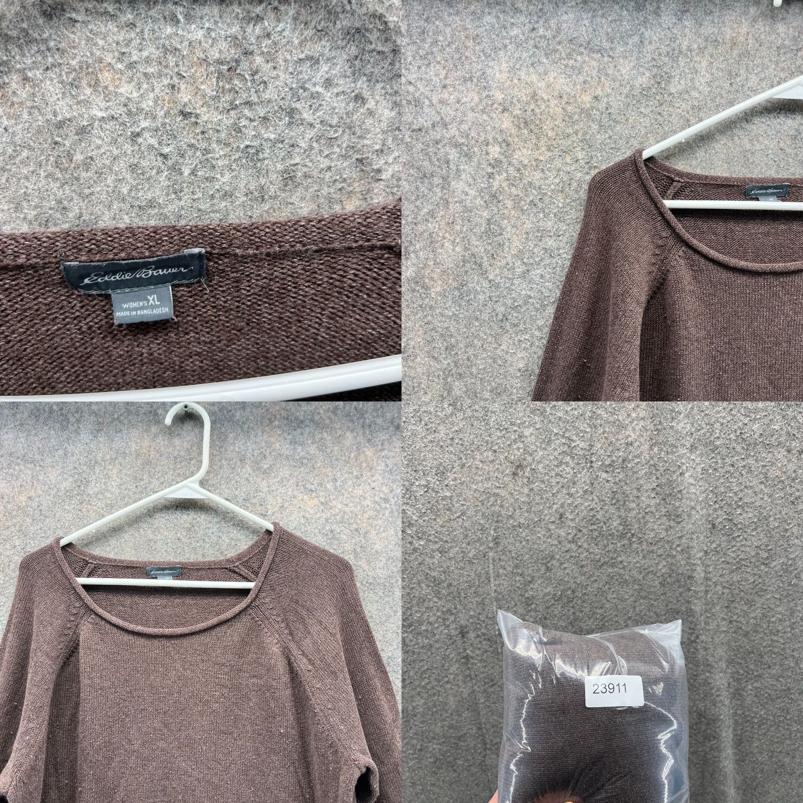 Eddie Bauer VINTAGE Eddie Bauer Sweater Women XL Brown Round Neck Pullover Knitted All Seasons Size XL / US 12-14 / IT 48-50 - 8 Thumbnail