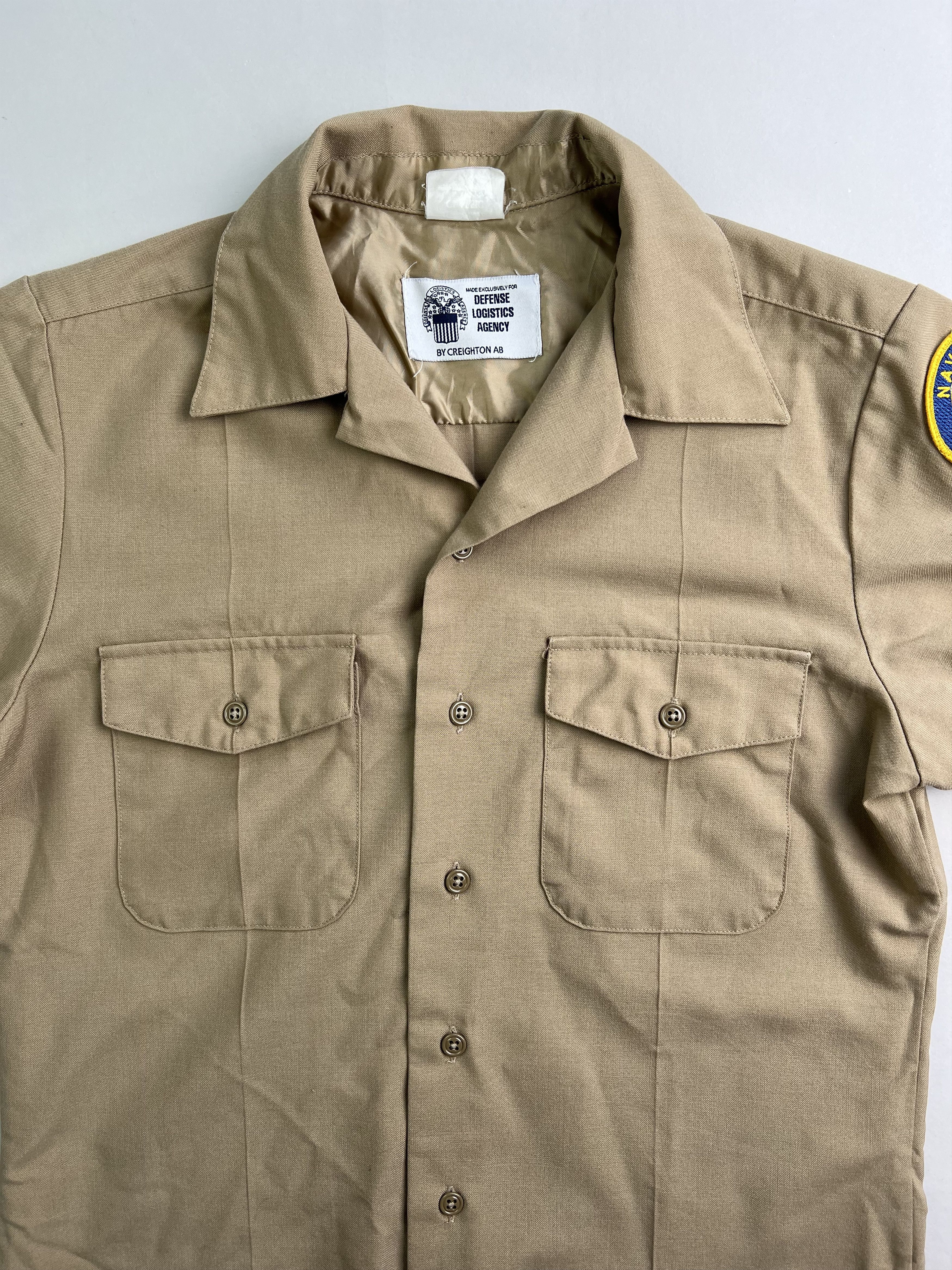 Vintage Vintage Us Army Navy Jrotc Shirt Beige Small Size US S / EU 44-46 / 1 - 2 Thumbnail