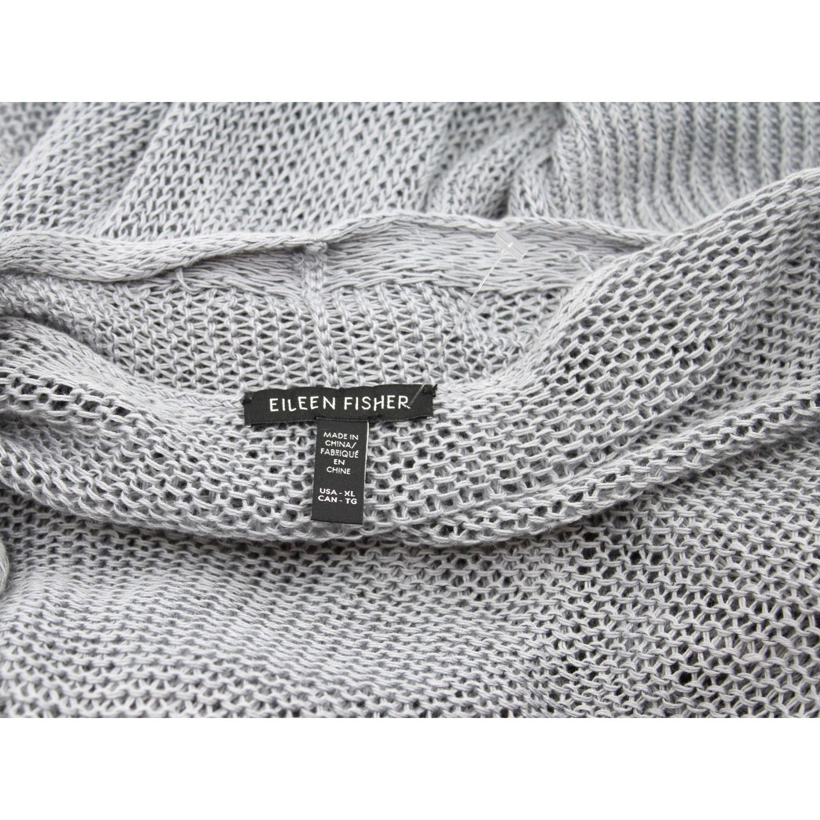 Eileen Fisher EILEEN FISHER Open Front Long Linen Knit Sweater Cardigan XL Size XL / US 12-14 / IT 48-50 - 7 Thumbnail