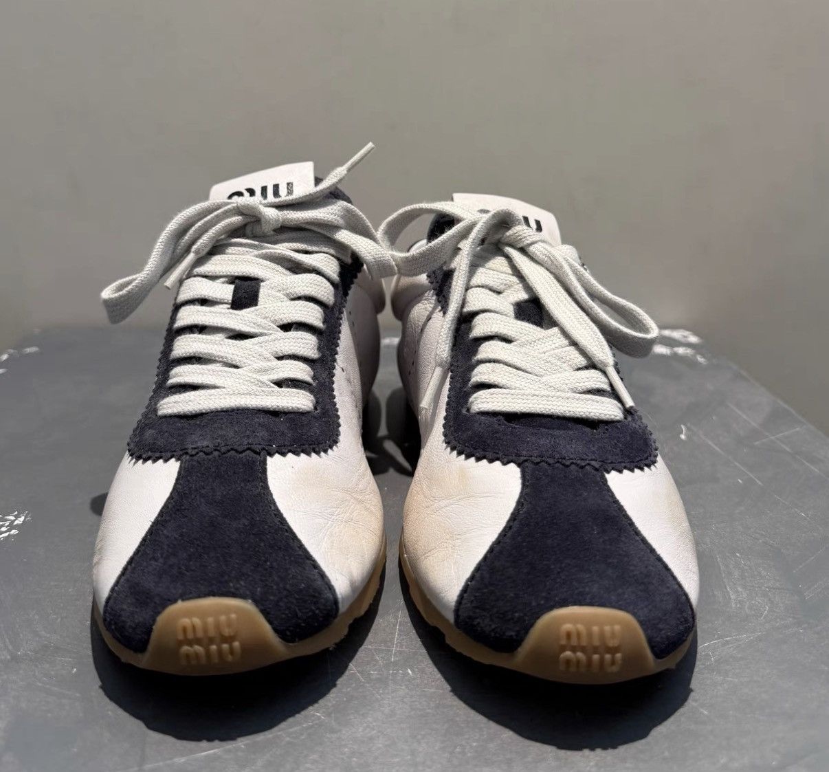 Miu Miu Miu Miu 2024FW New Arrival Panda Color German Trainer Size US 7 / EU 40 - 3 Thumbnail
